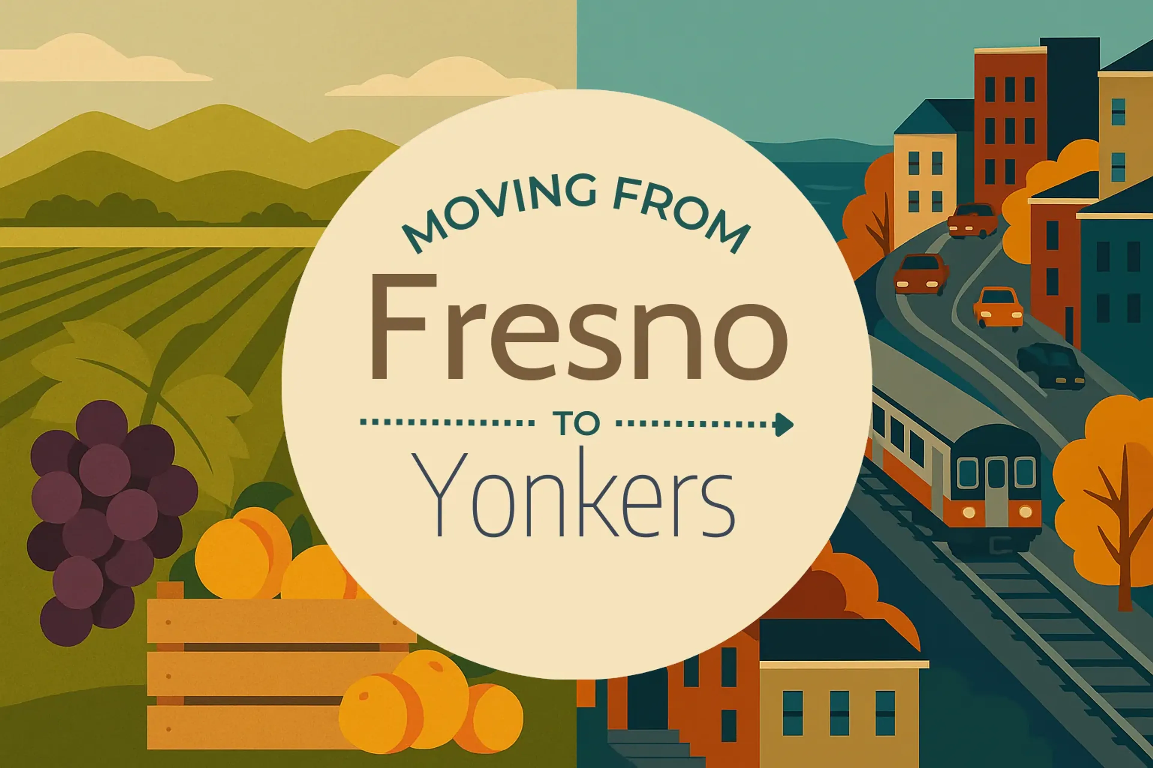 Side-by-side comparison of Fresno to Yonkers moving companies