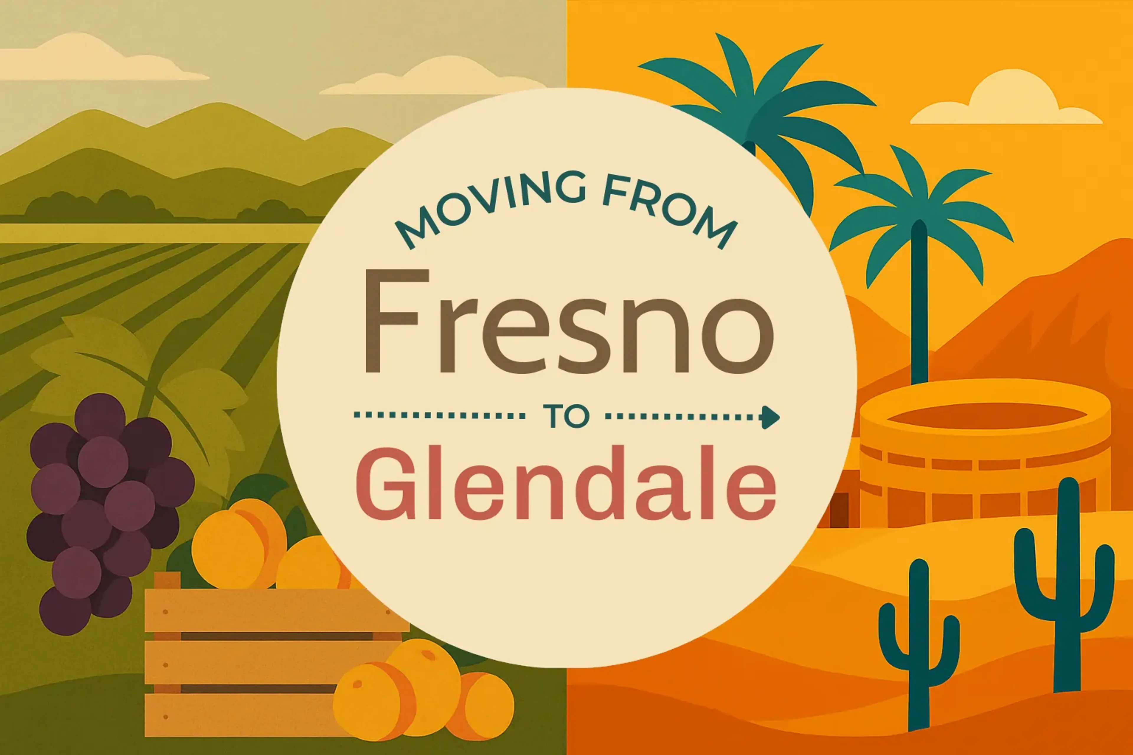 Side-by-side comparison of Fresno to Glendale moving companies