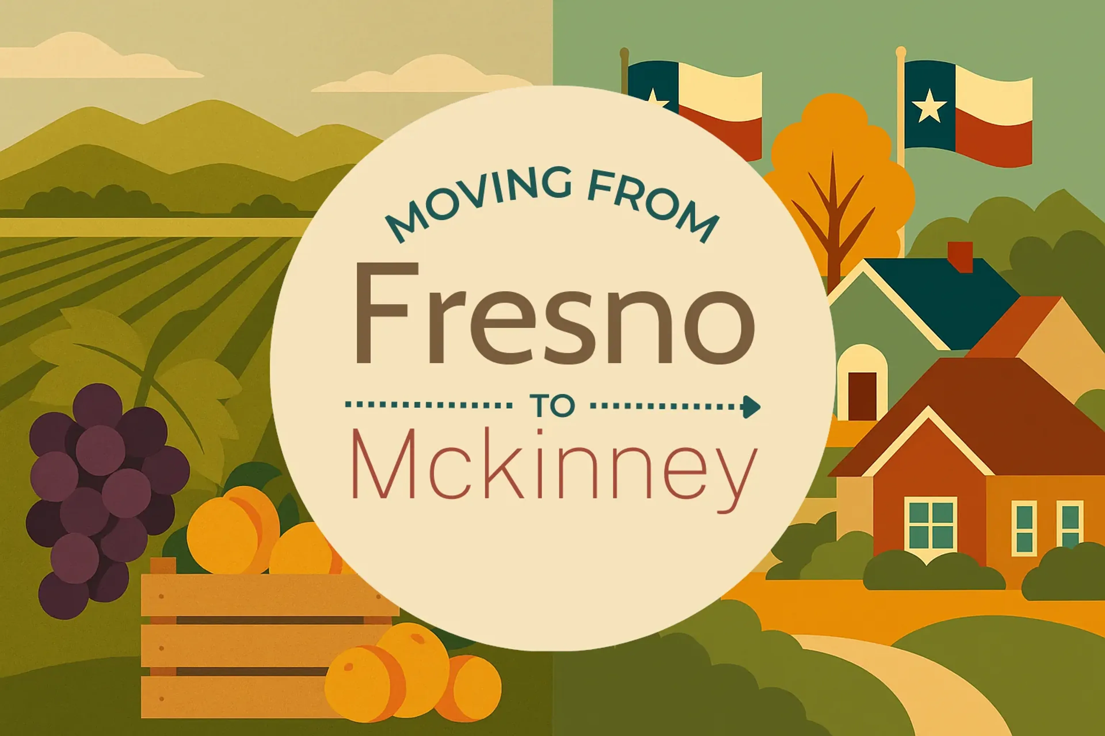 Side-by-side comparison of Fresno to Mckinney moving companies