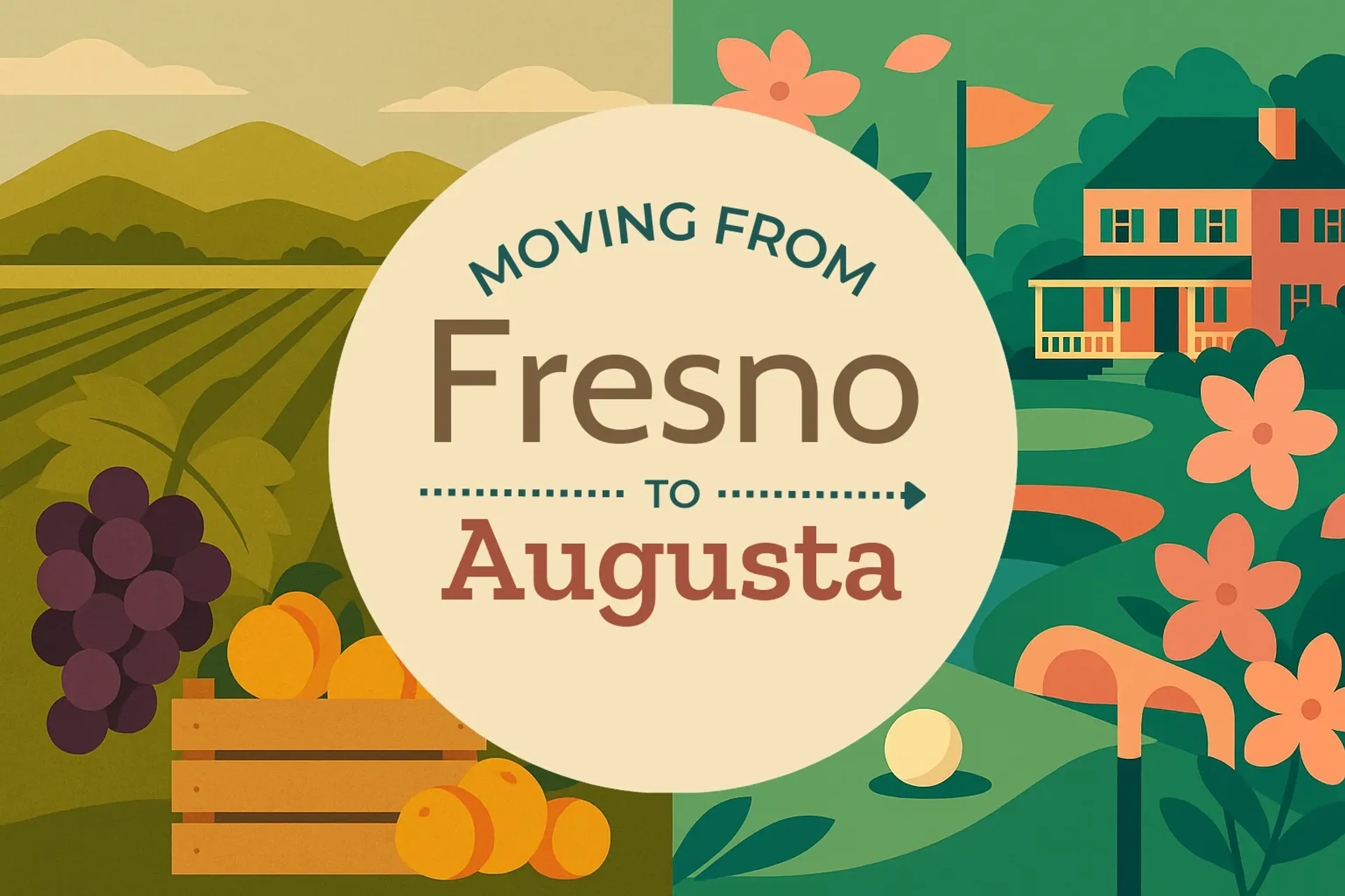 Side-by-side comparison of Fresno to Augusta moving companies