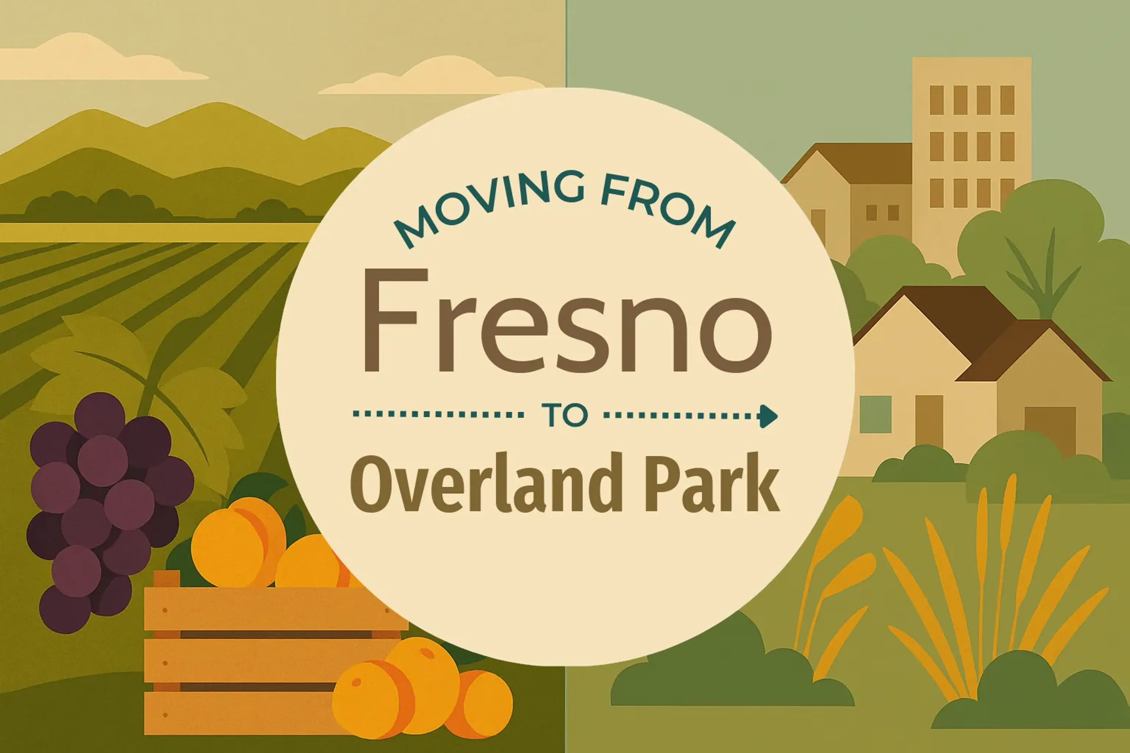 Side-by-side comparison of Fresno to Overland Park moving companies