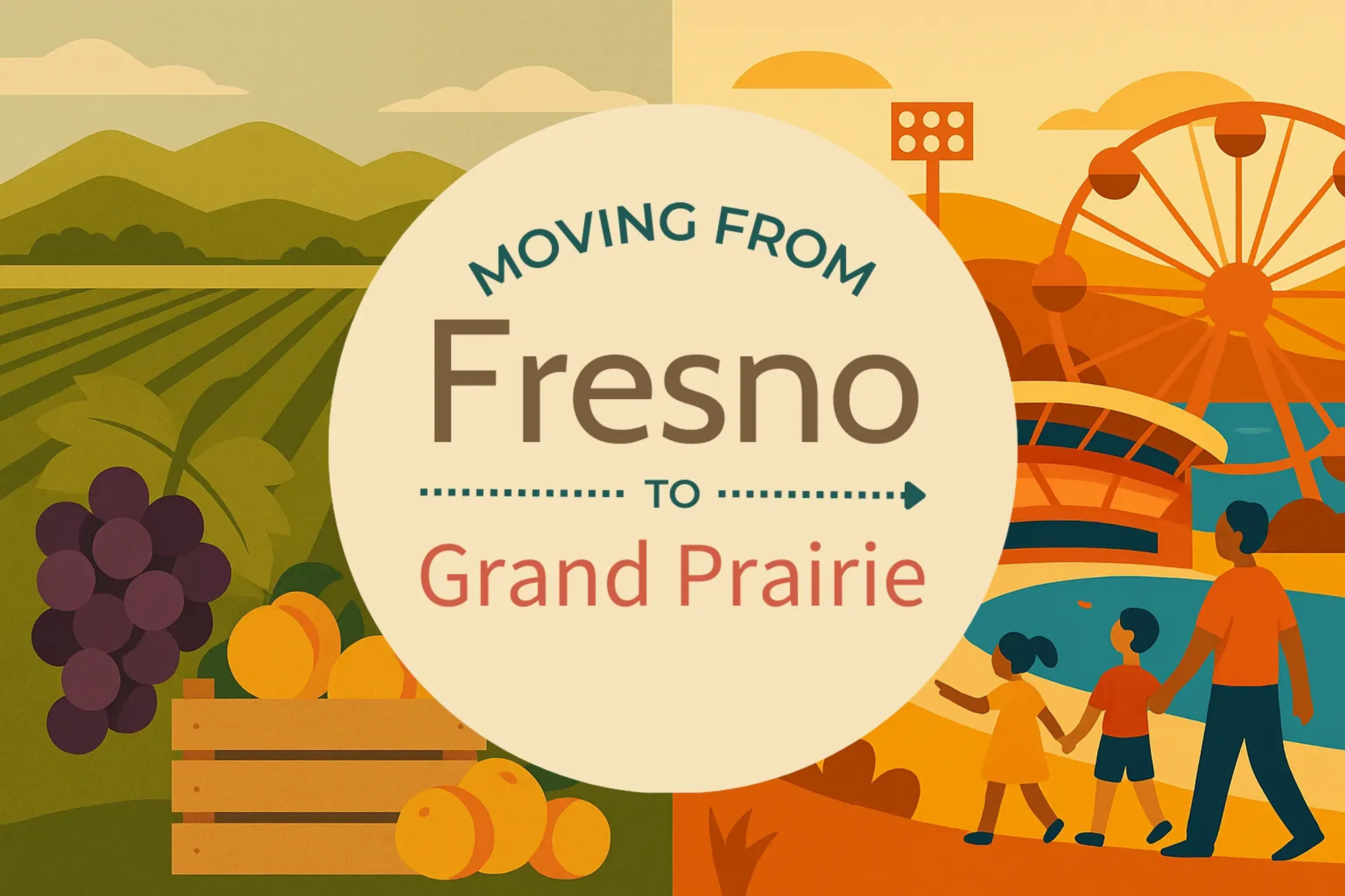 Side-by-side comparison of Fresno to Grand Prairie moving companies