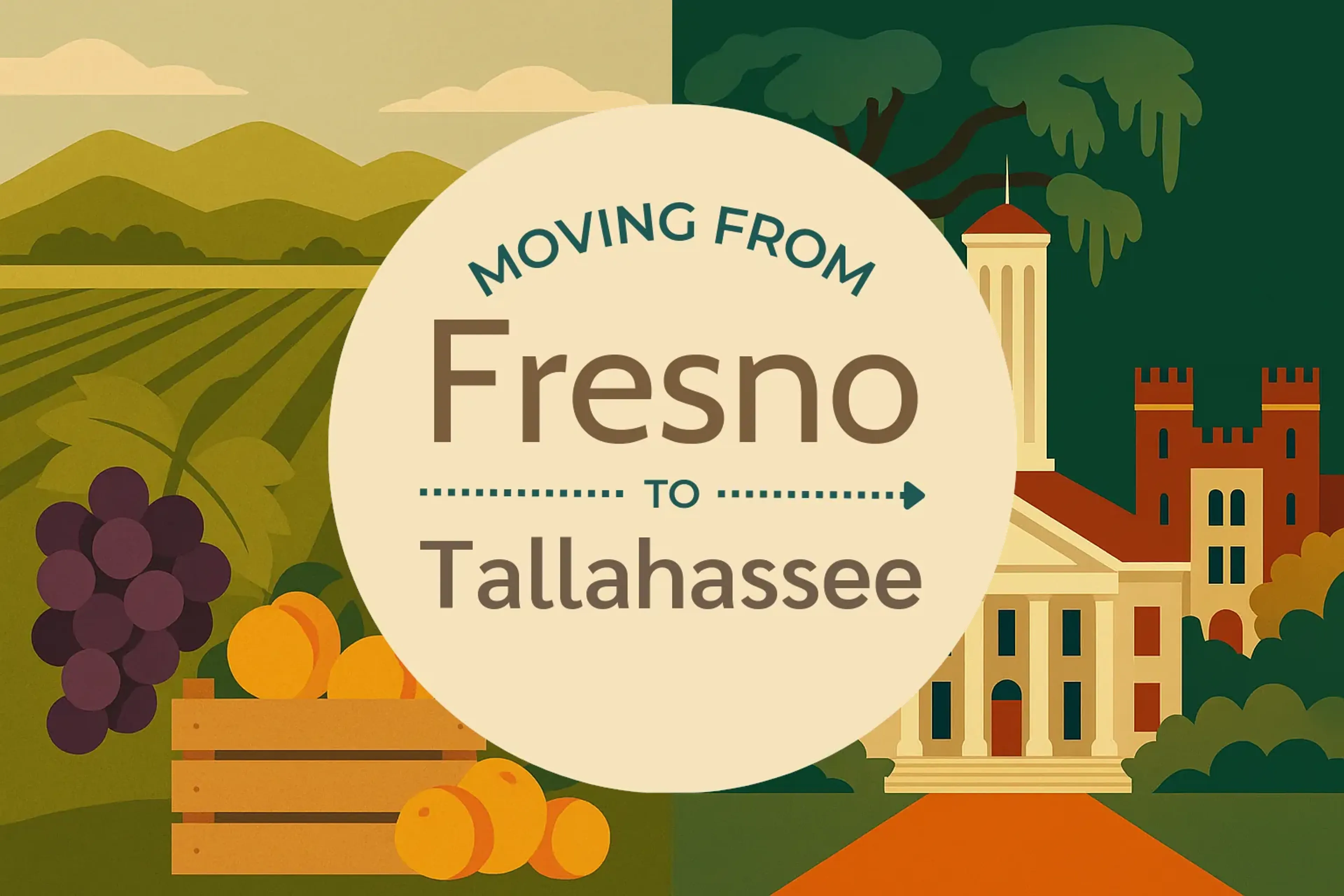 Side-by-side comparison of Fresno to Tallahassee moving companies