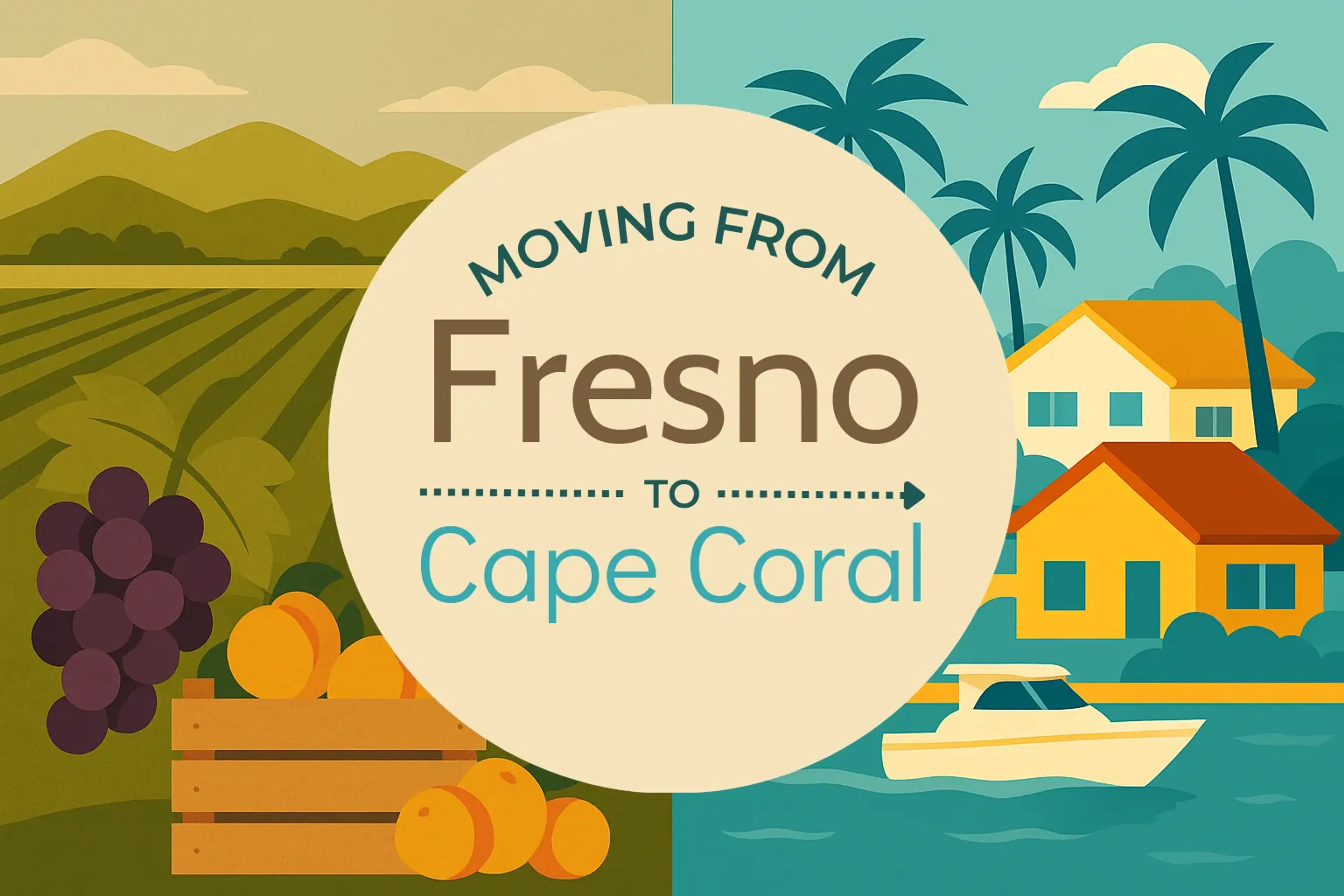 Side-by-side comparison of Fresno to Cape Coral moving companies