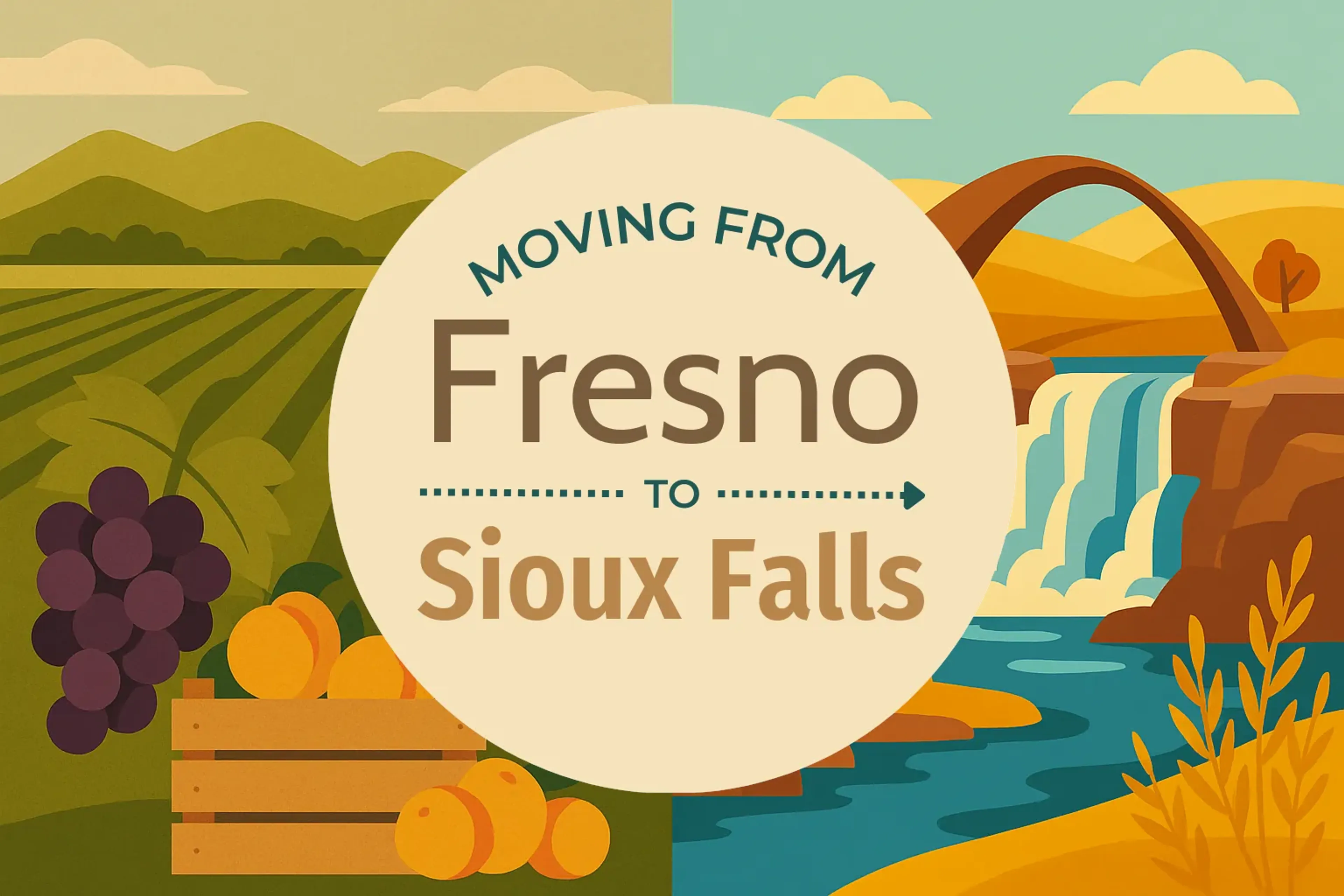 Side-by-side comparison of Fresno to Sioux Falls moving companies