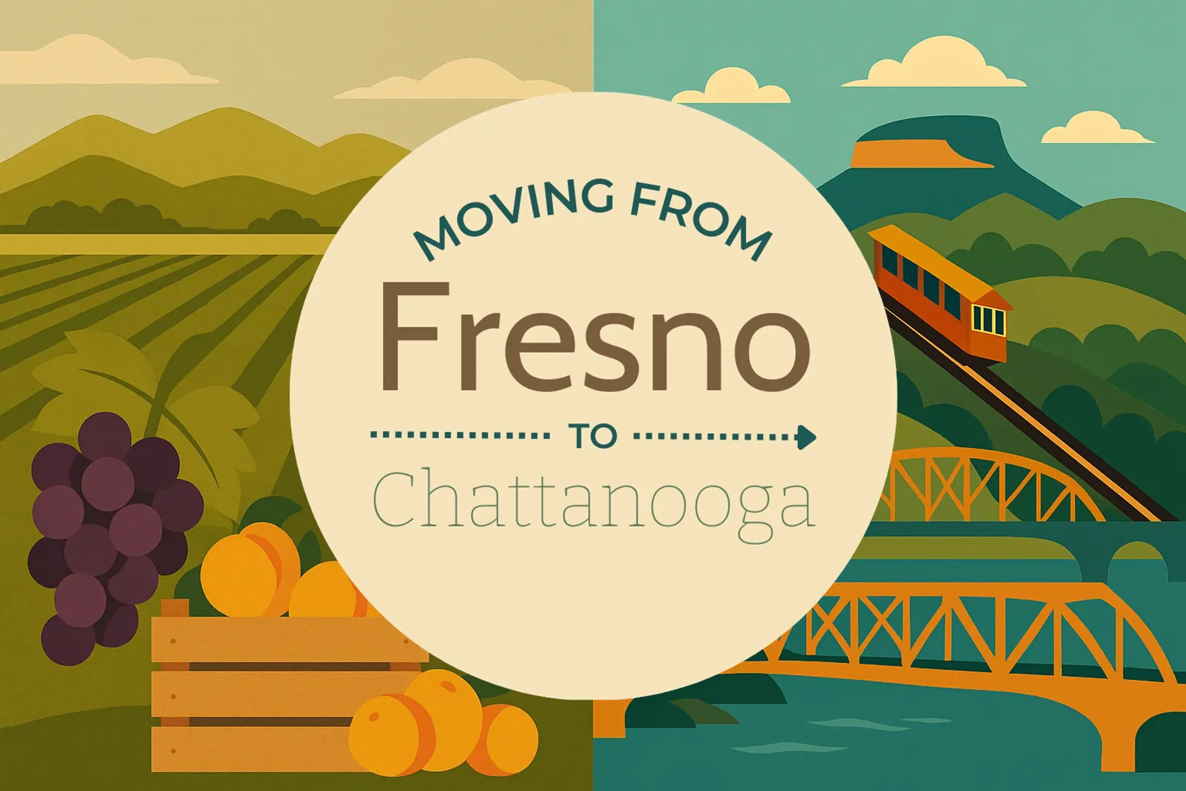 Side-by-side comparison of Fresno to Chattanooga moving companies