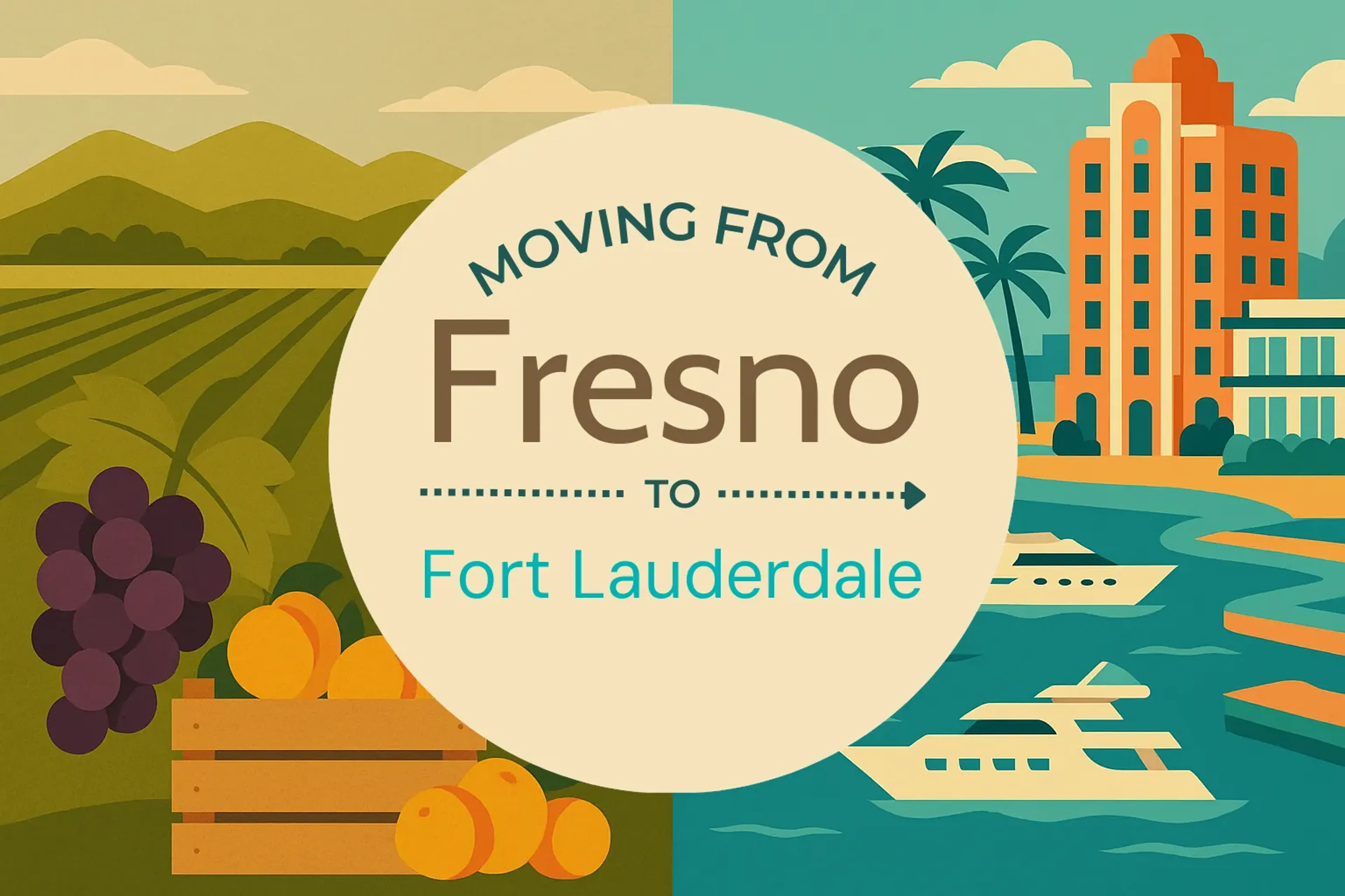 Side-by-side comparison of Fresno to Fort Lauderdale moving companies