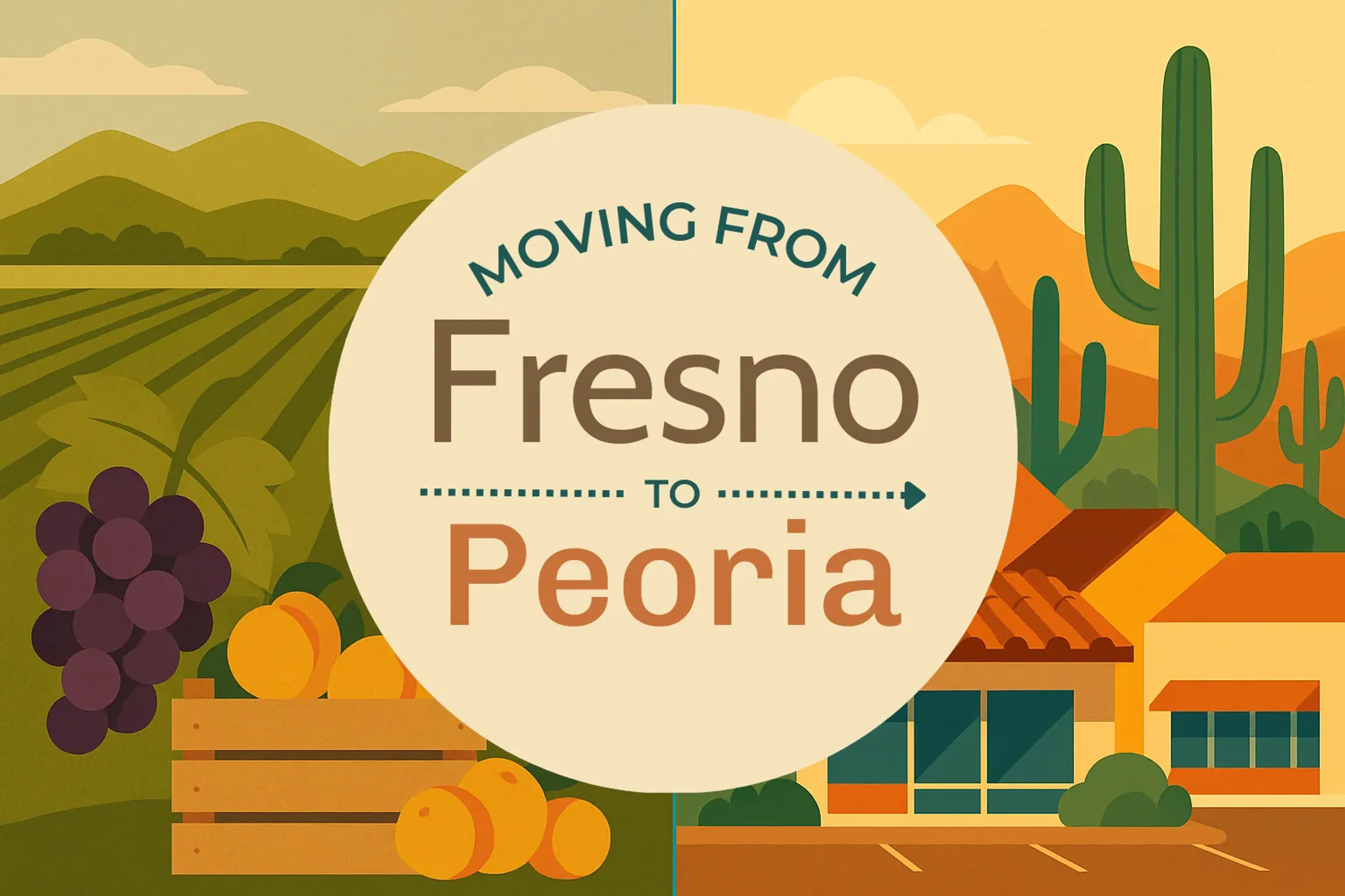 Side-by-side comparison of Fresno to Peoria moving companies