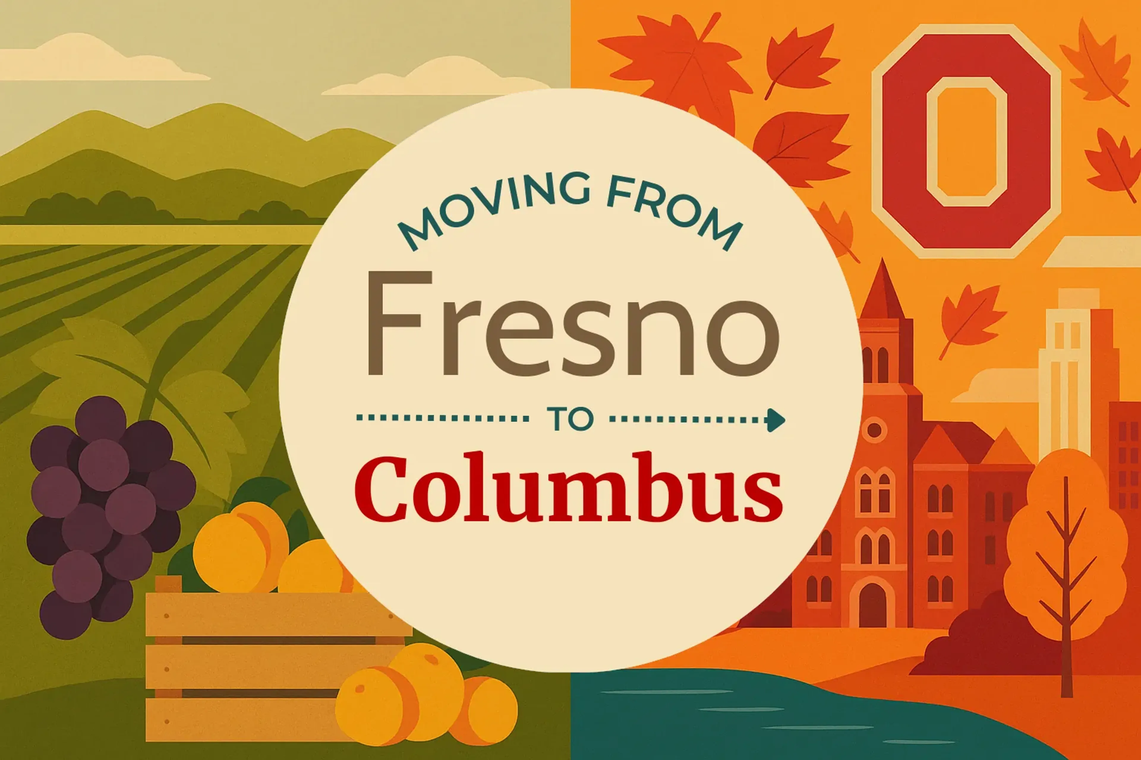 Side-by-side comparison of Fresno to Columbus moving companies