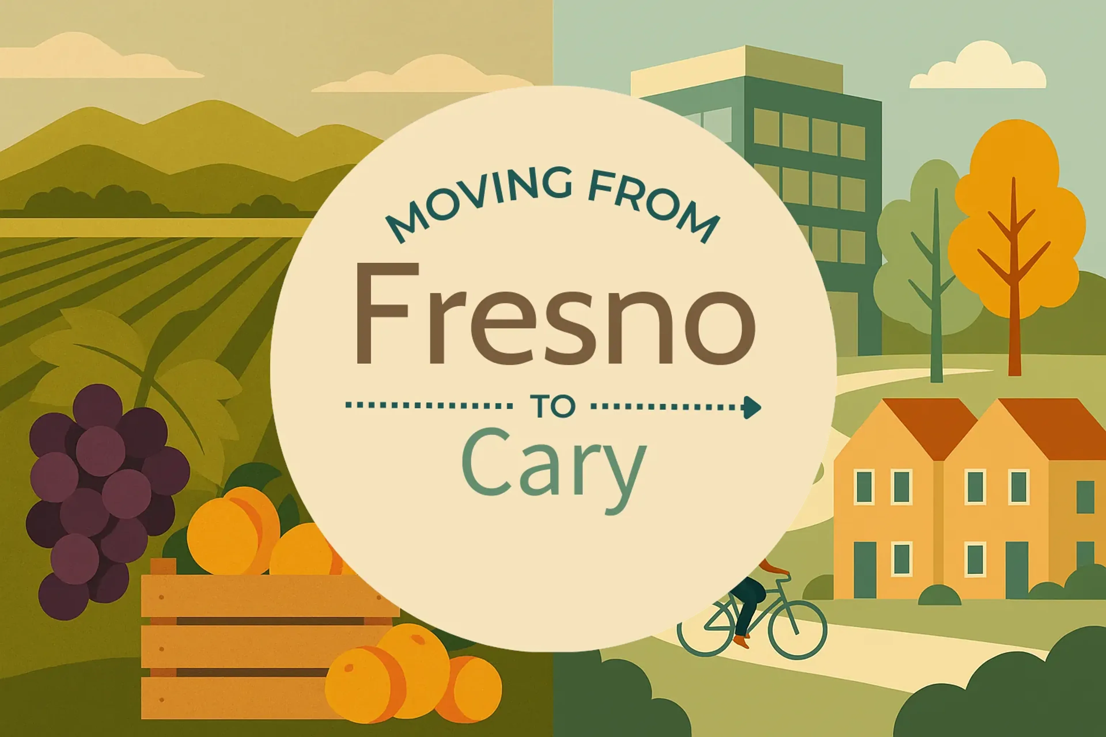 Side-by-side comparison of Fresno to Cary moving companies