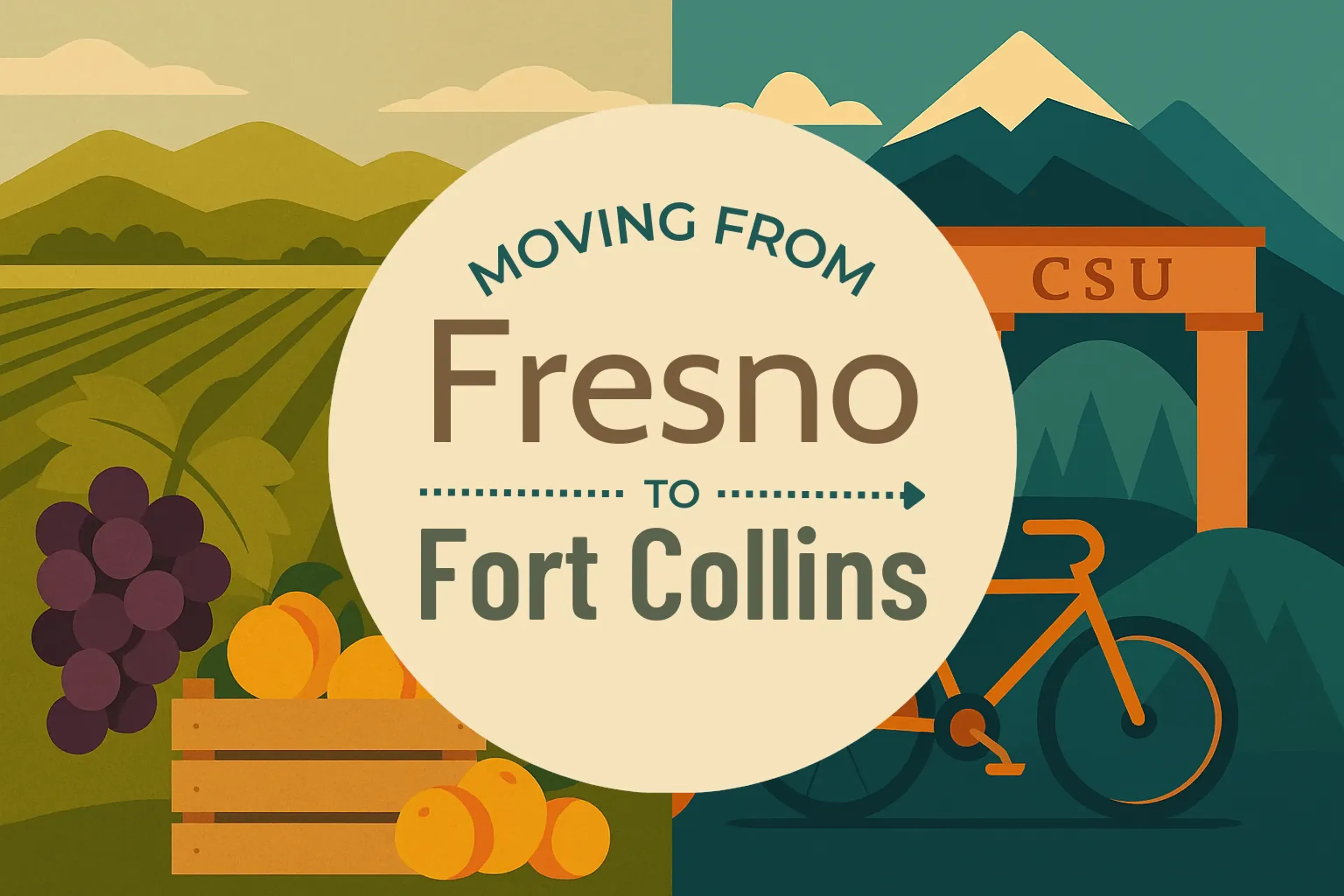 Side-by-side comparison of Fresno to Fort Collins moving companies