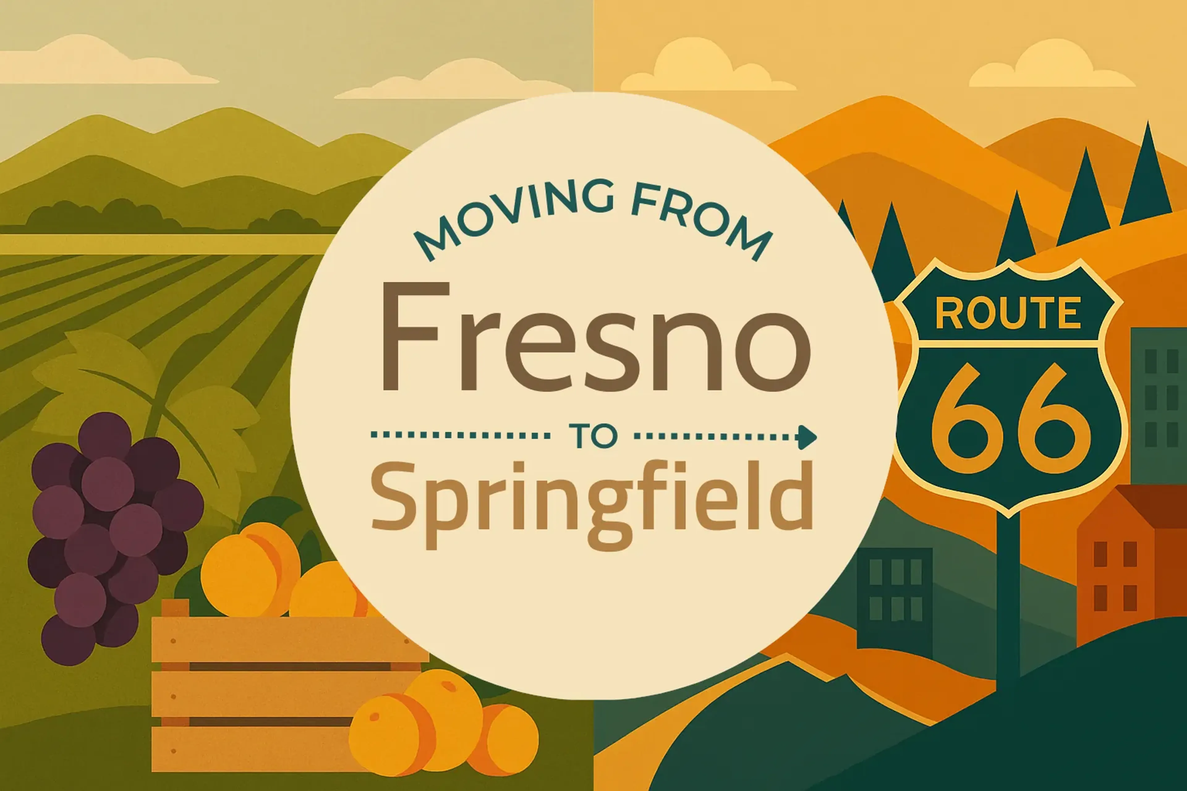 Side-by-side comparison of Fresno to Springfield moving companies