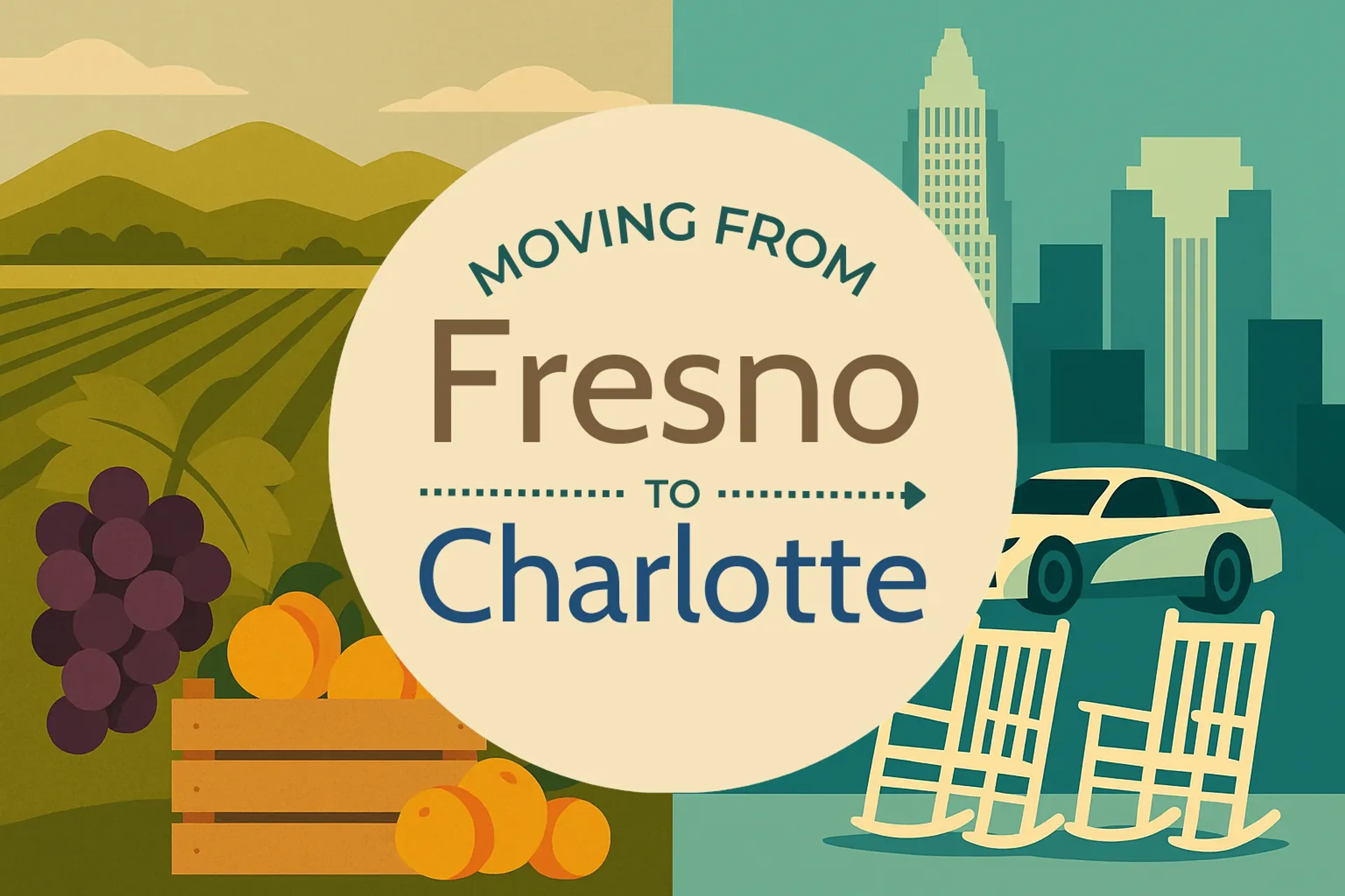 Side-by-side comparison of Fresno to Charlotte moving companies