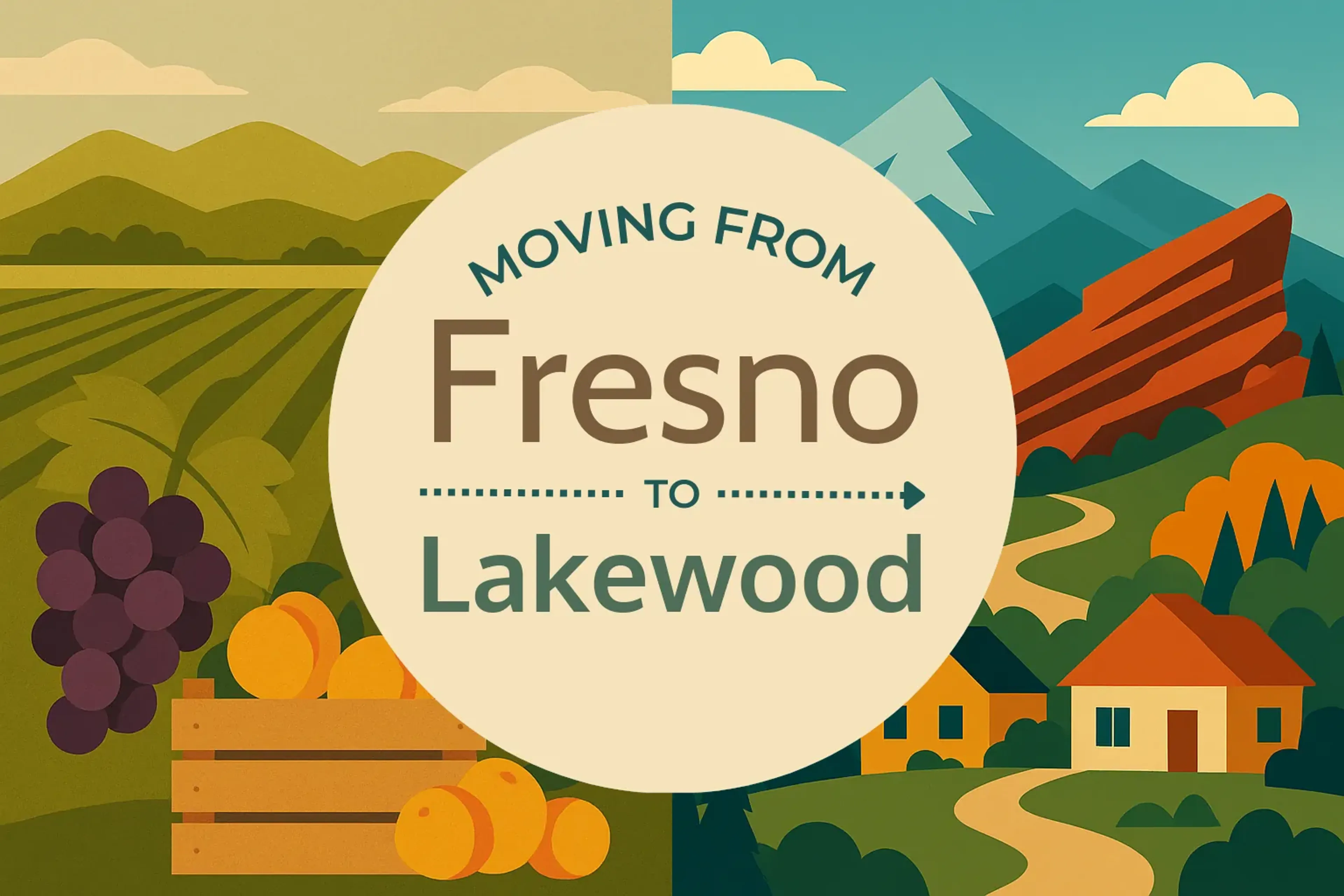 Side-by-side comparison of Fresno to Lakewood moving companies