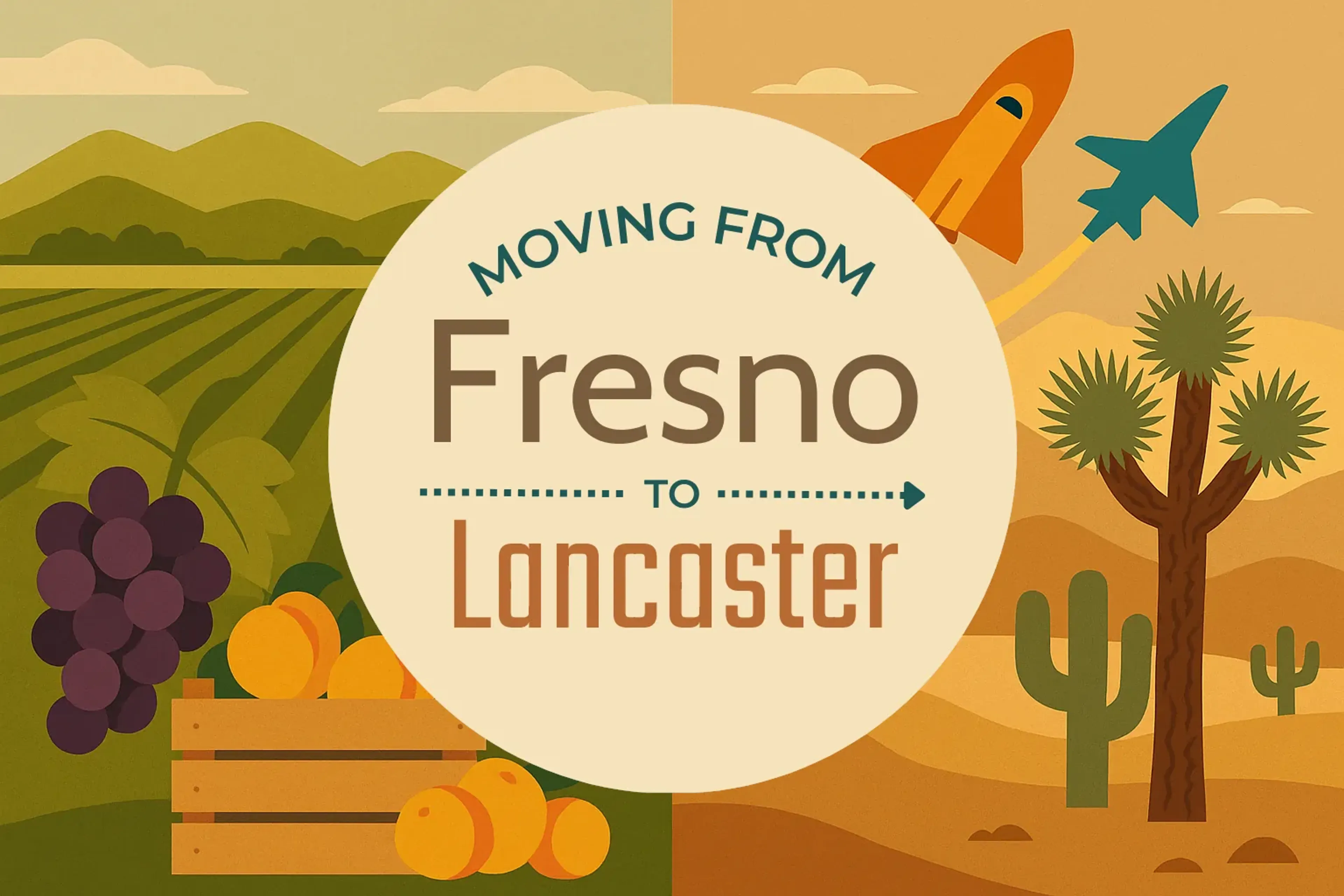 Side-by-side comparison of Fresno to Lancaster moving companies