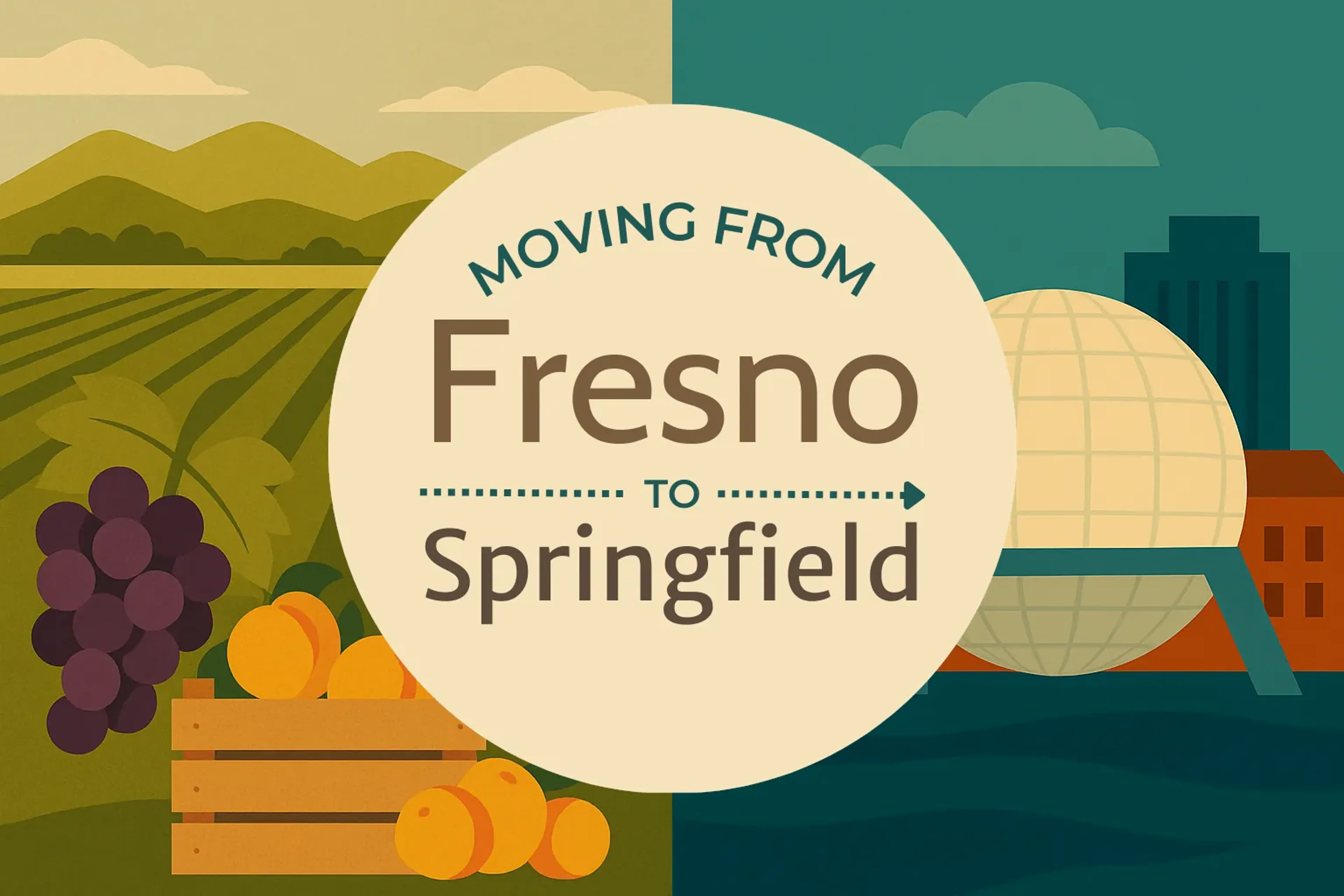 Side-by-side comparison of Fresno to Springfield moving companies