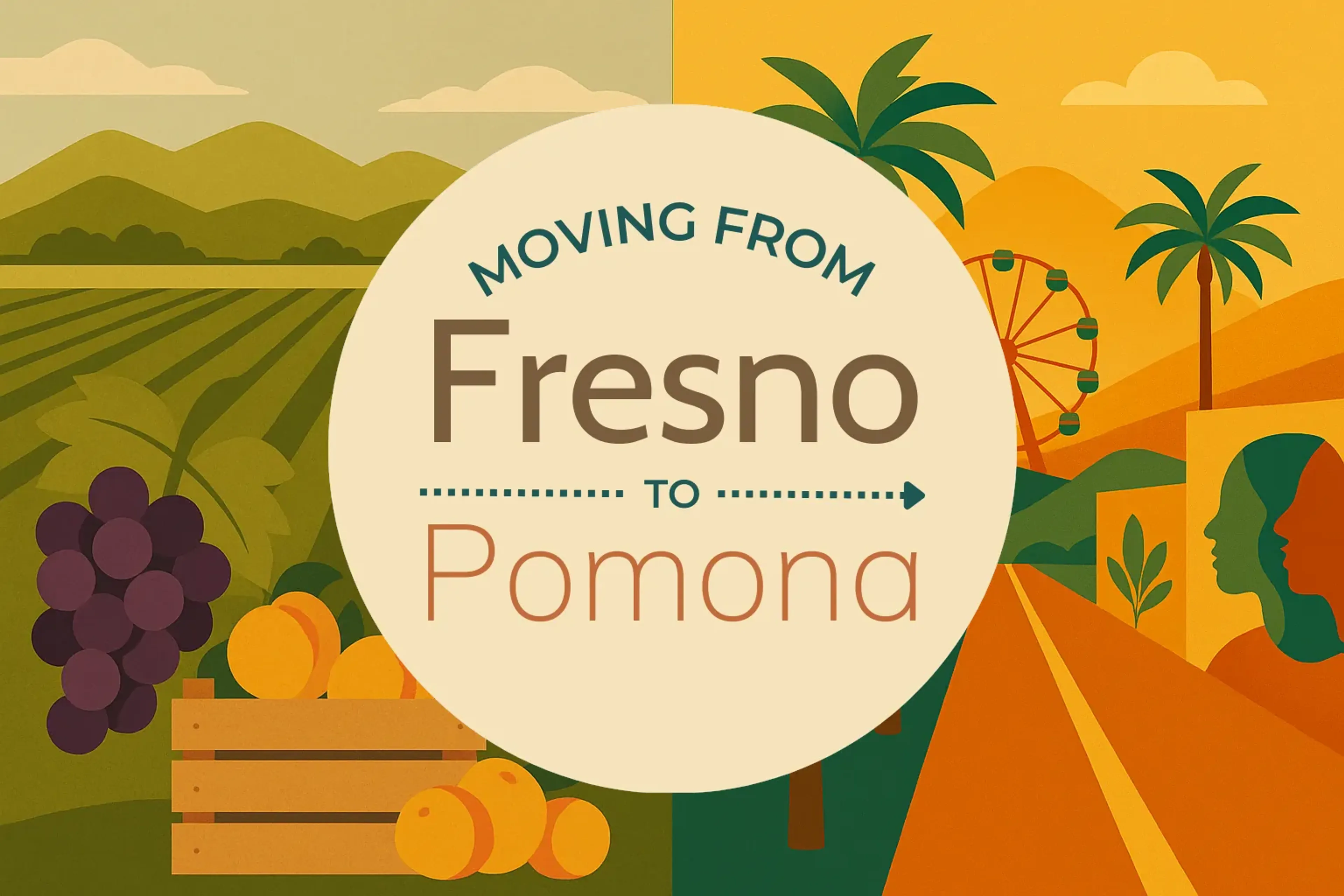 Side-by-side comparison of Fresno to Pomona moving companies