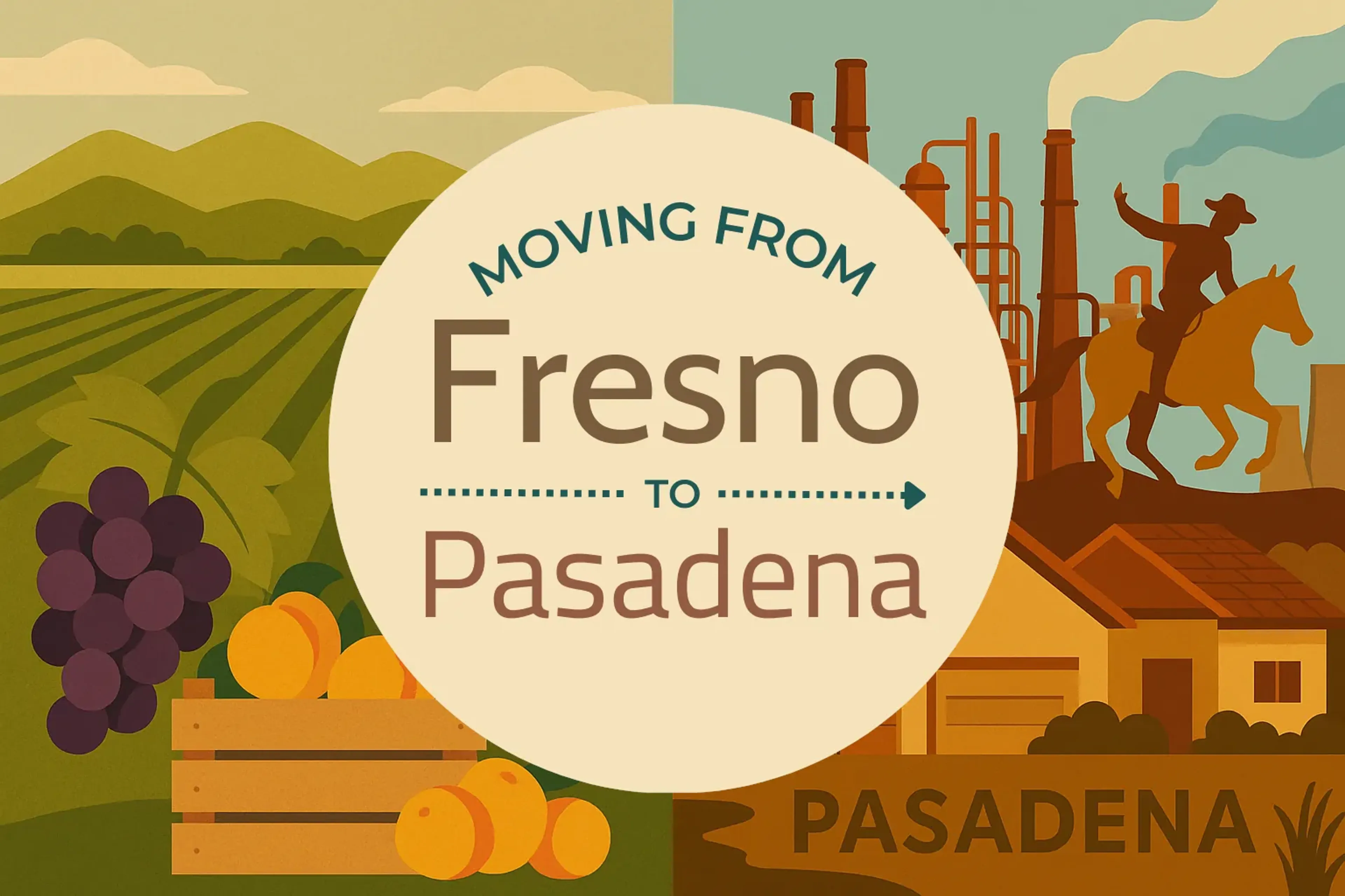 Side-by-side comparison of Fresno to Pasadena moving companies