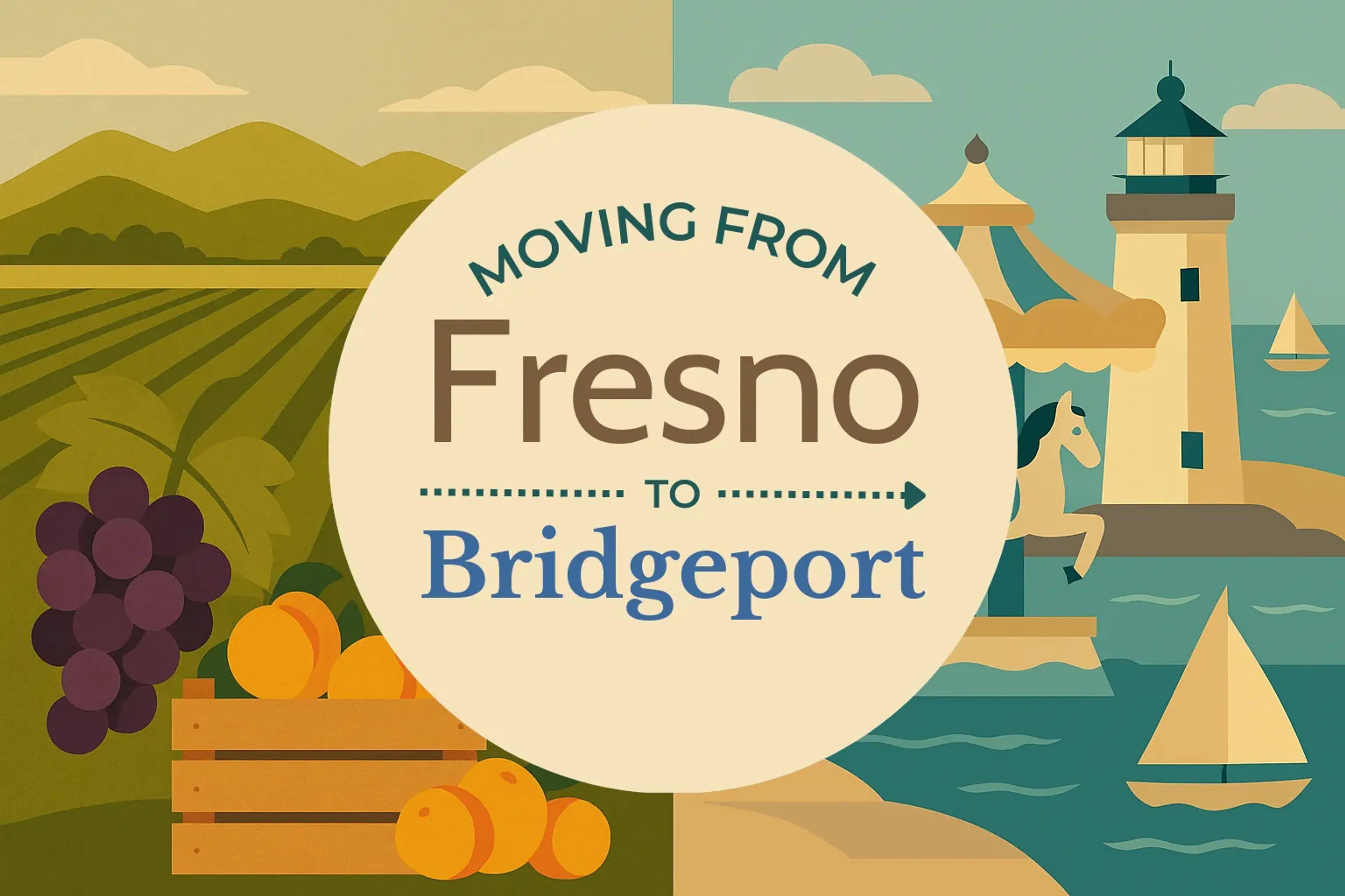 Side-by-side comparison of Fresno to Bridgeport moving companies