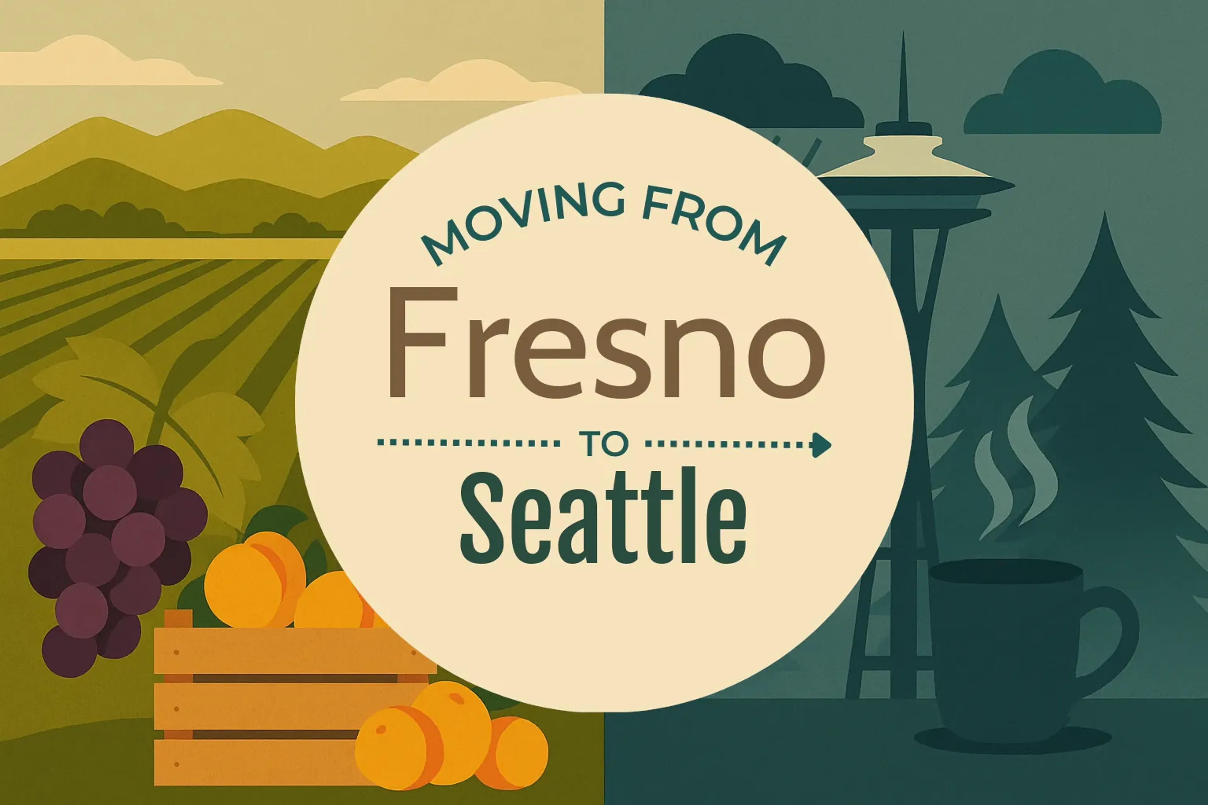 Side-by-side comparison of Fresno to Seattle moving companies