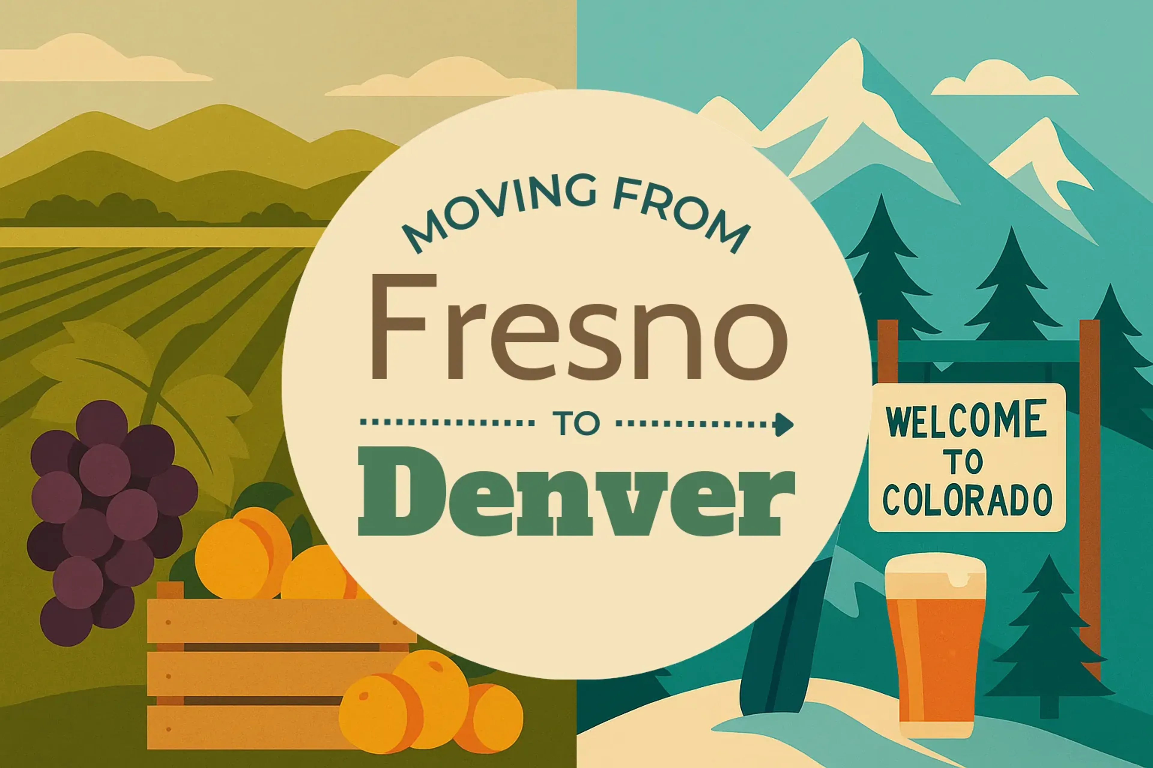 Side-by-side comparison of Fresno to Denver moving companies