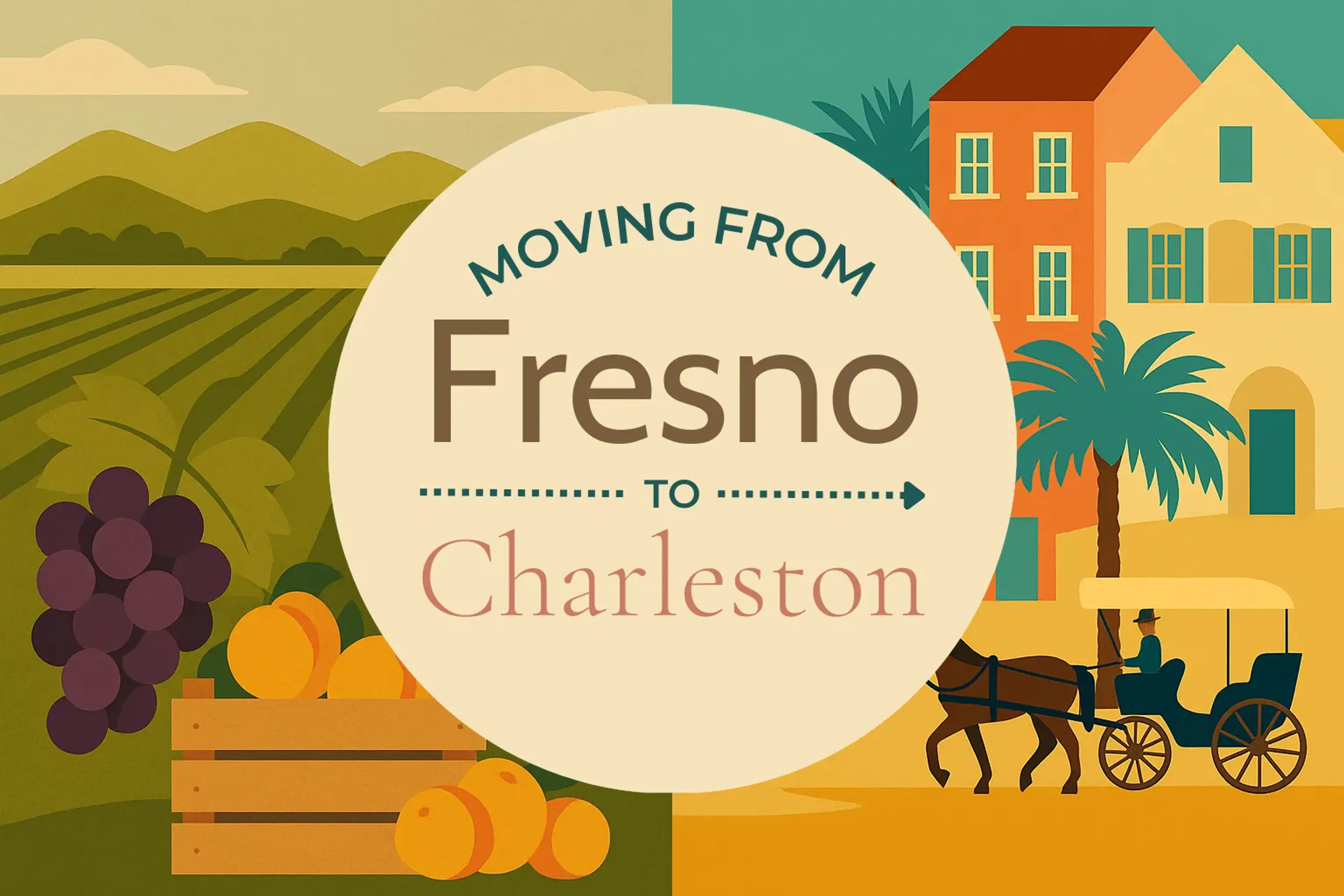 Side-by-side comparison of Fresno to Charleston moving companies
