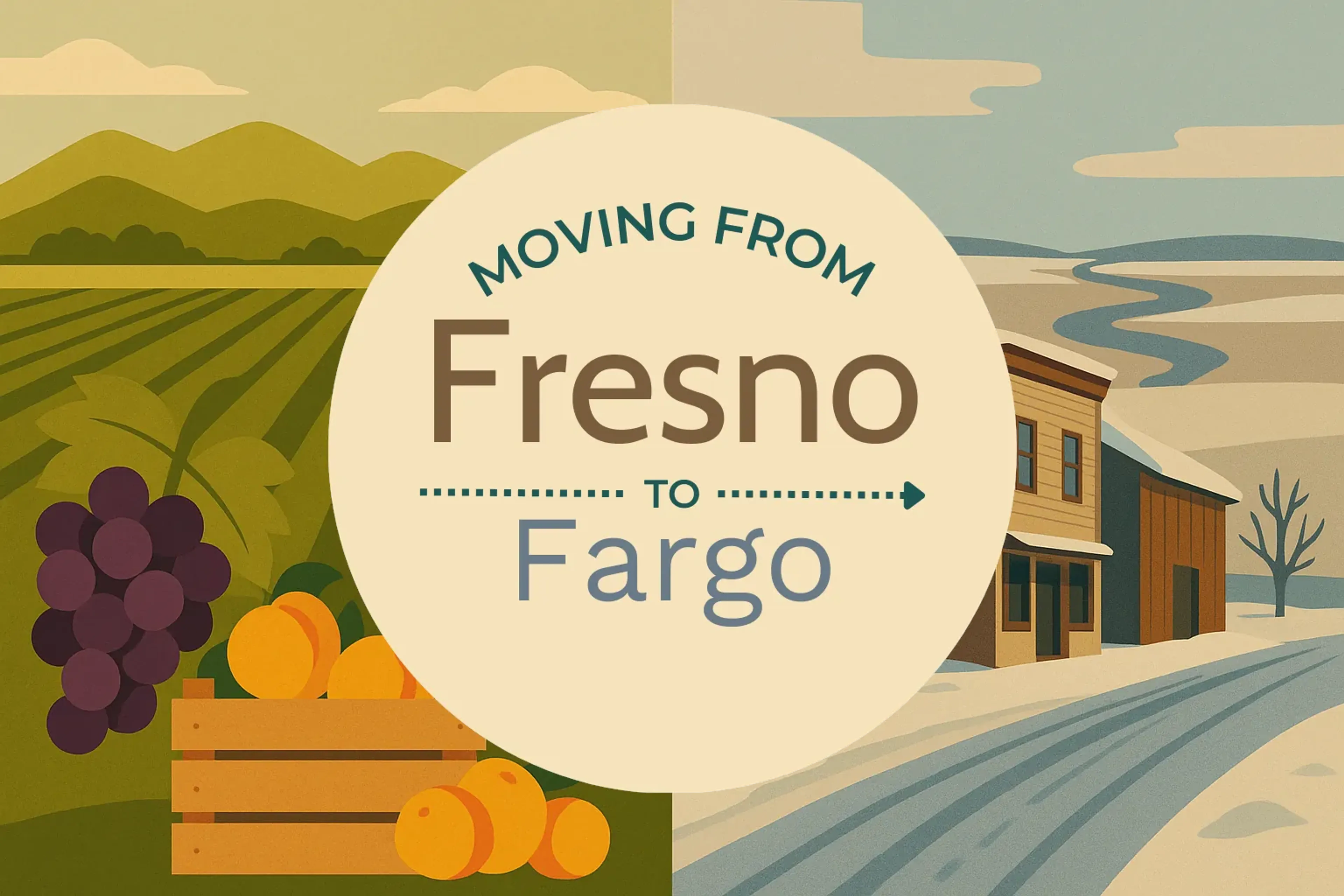 Side-by-side comparison of Fresno to Fargo moving companies
