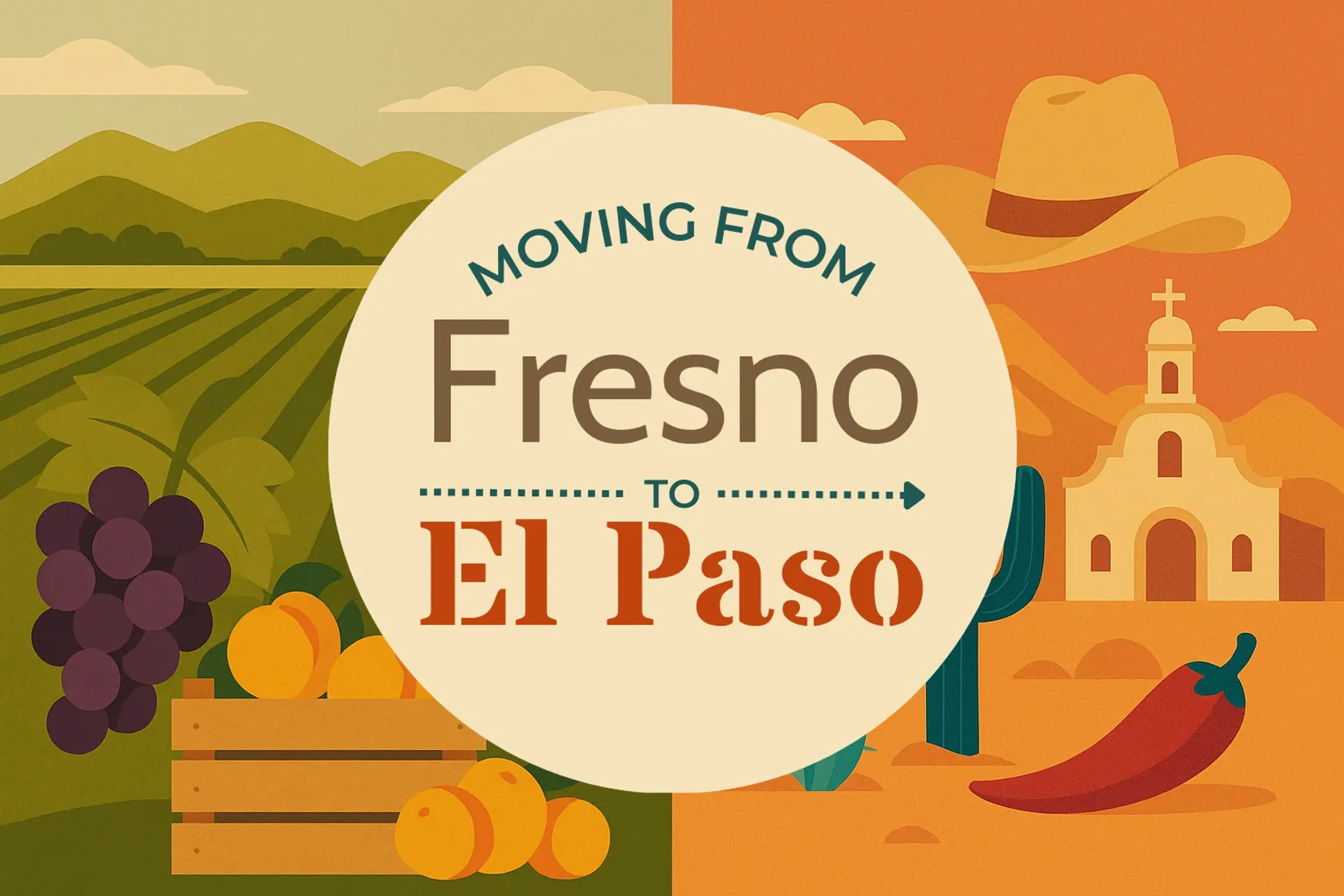 Side-by-side comparison of Fresno to El Paso moving companies