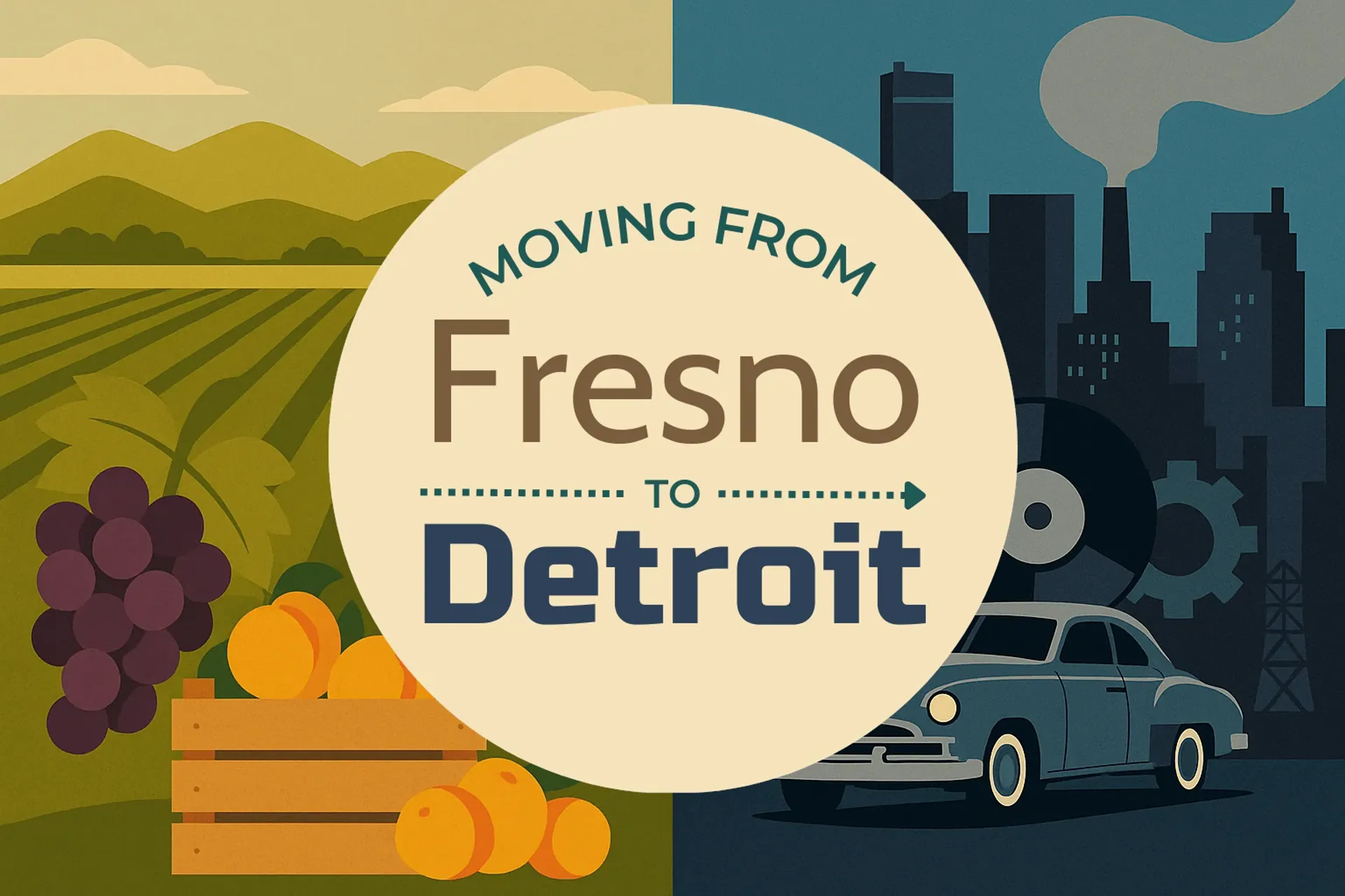 Side-by-side comparison of Fresno to Detroit moving companies