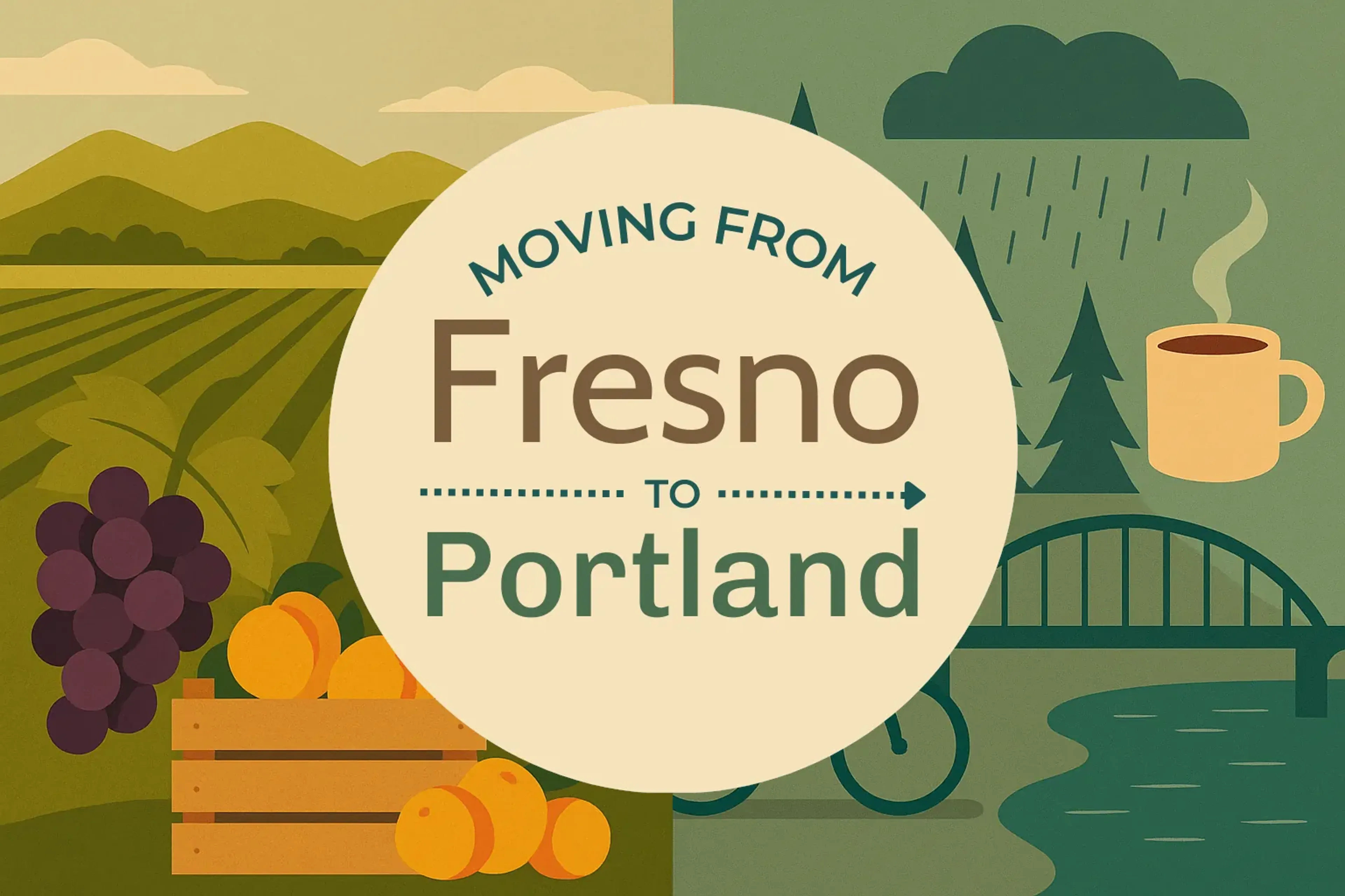 Side-by-side comparison of Fresno to Portland moving companies