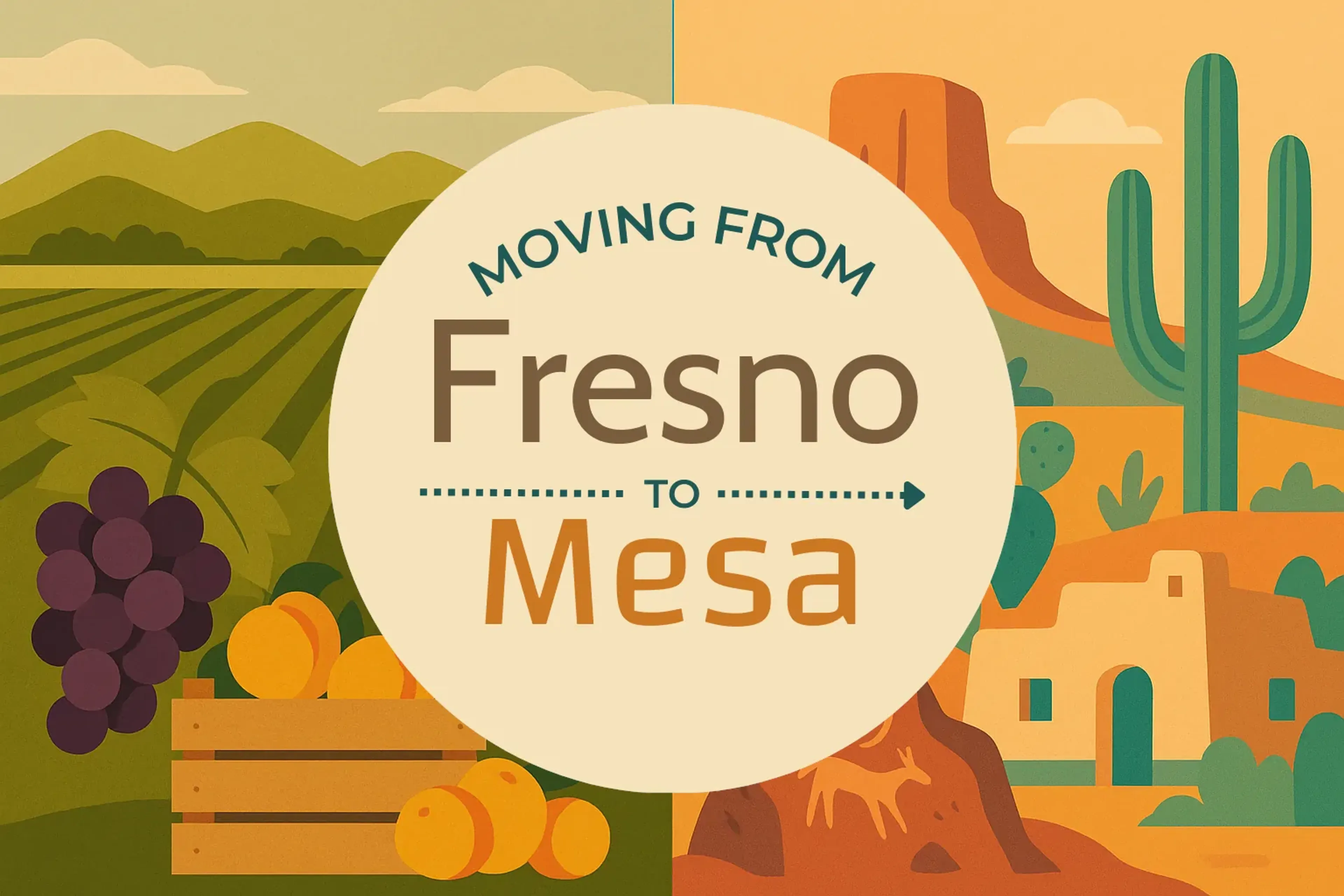 Side-by-side comparison of Fresno to Mesa moving companies