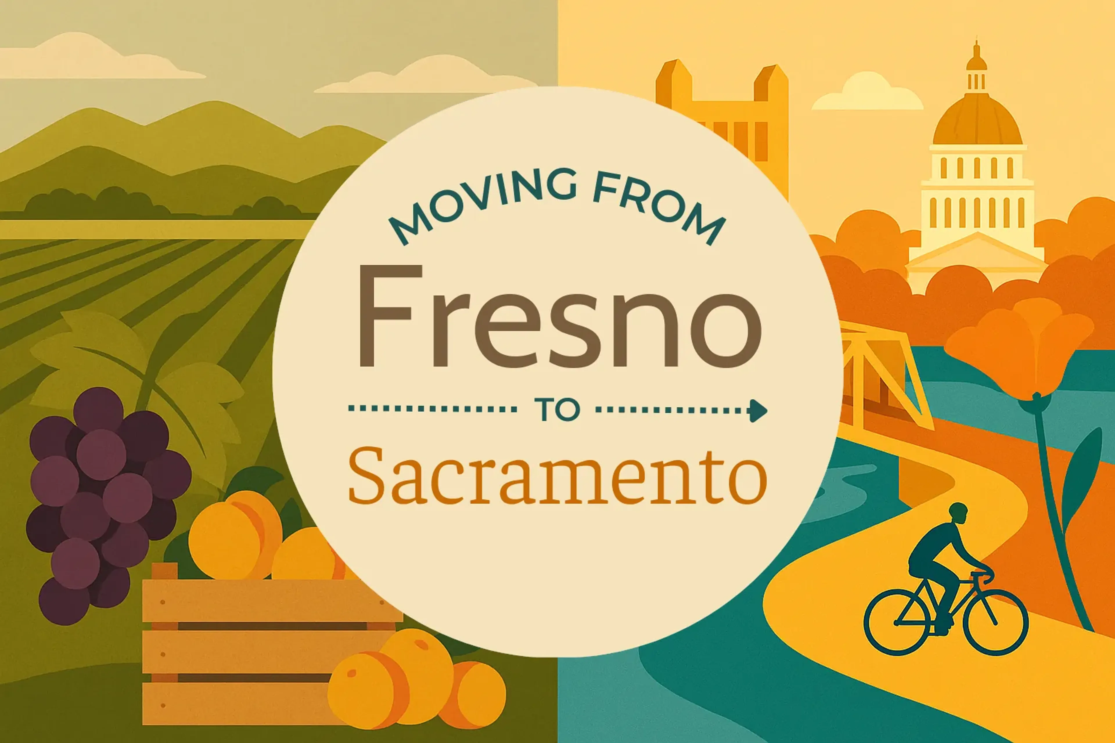 Side-by-side comparison of Fresno to Sacramento moving companies