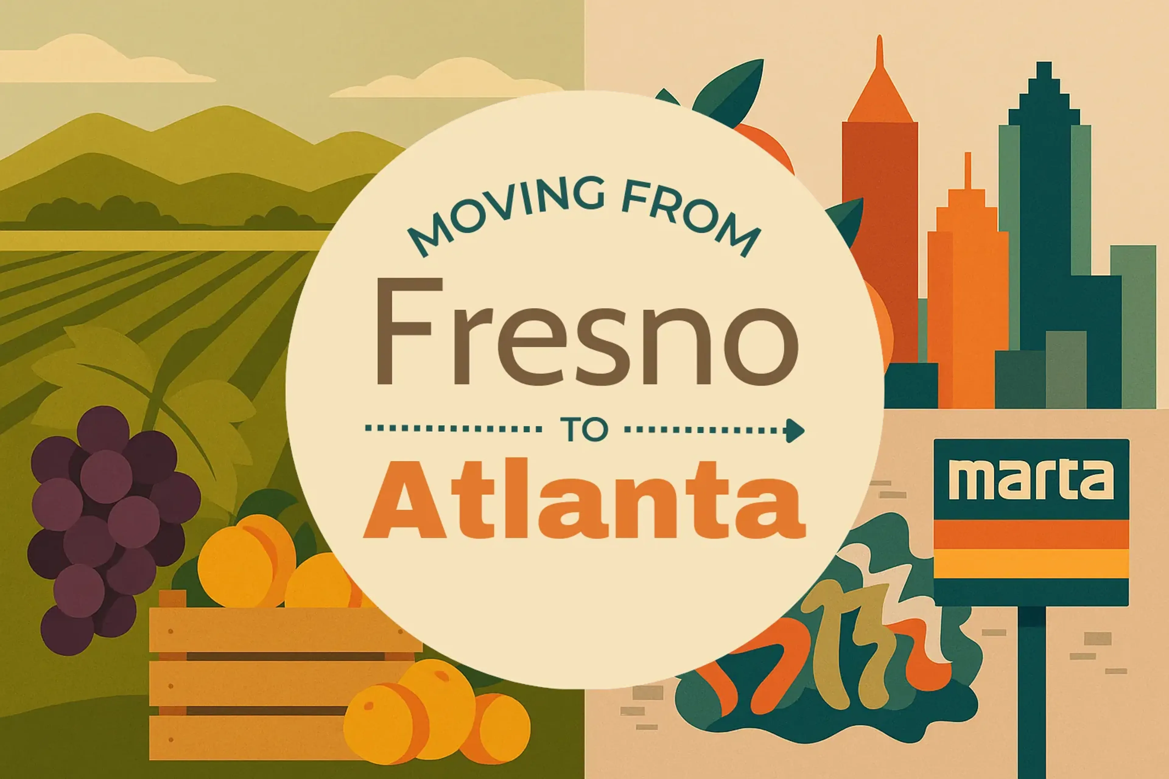 Side-by-side comparison of Fresno to Atlanta moving companies