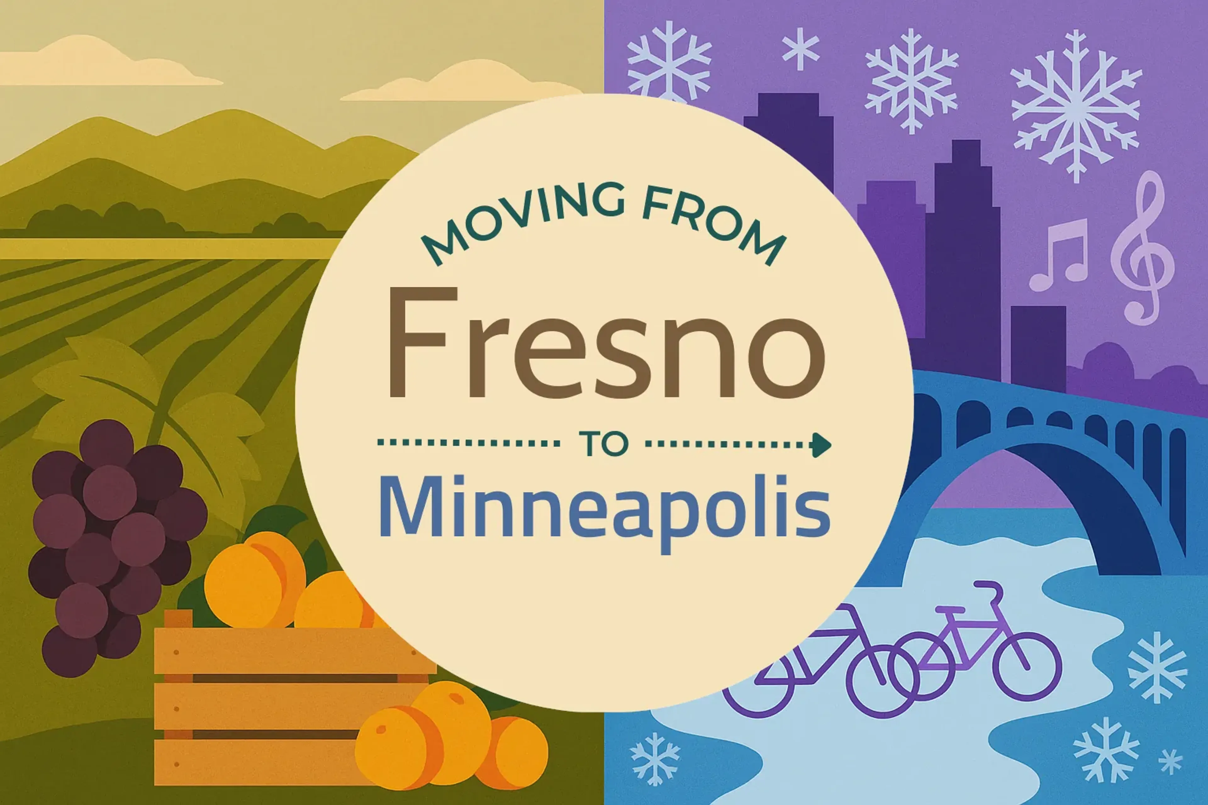 Side-by-side comparison of Fresno to Minneapolis moving companies