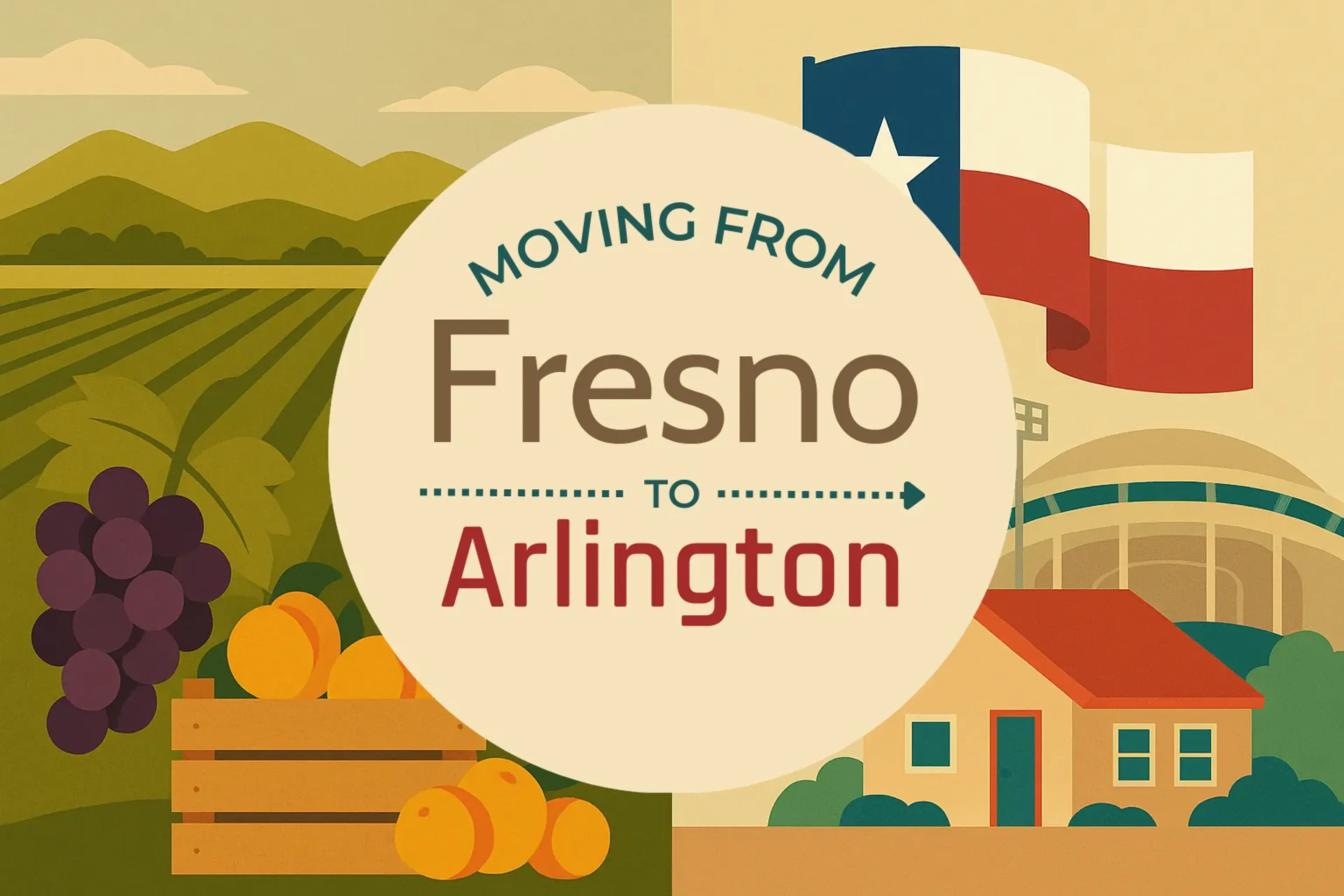 Side-by-side comparison of Fresno to Arlington moving companies