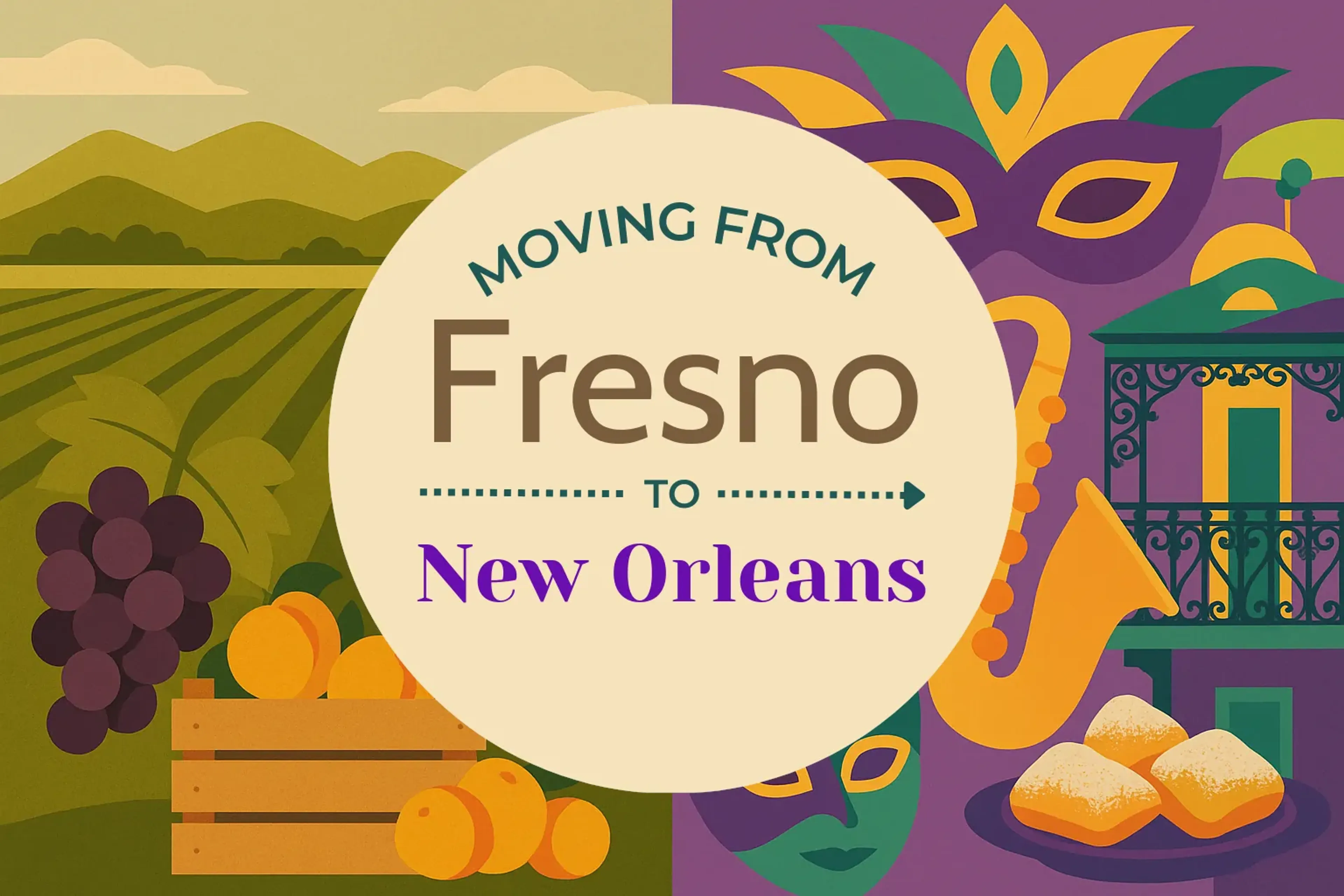 Side-by-side comparison of Fresno to New Orleans moving companies