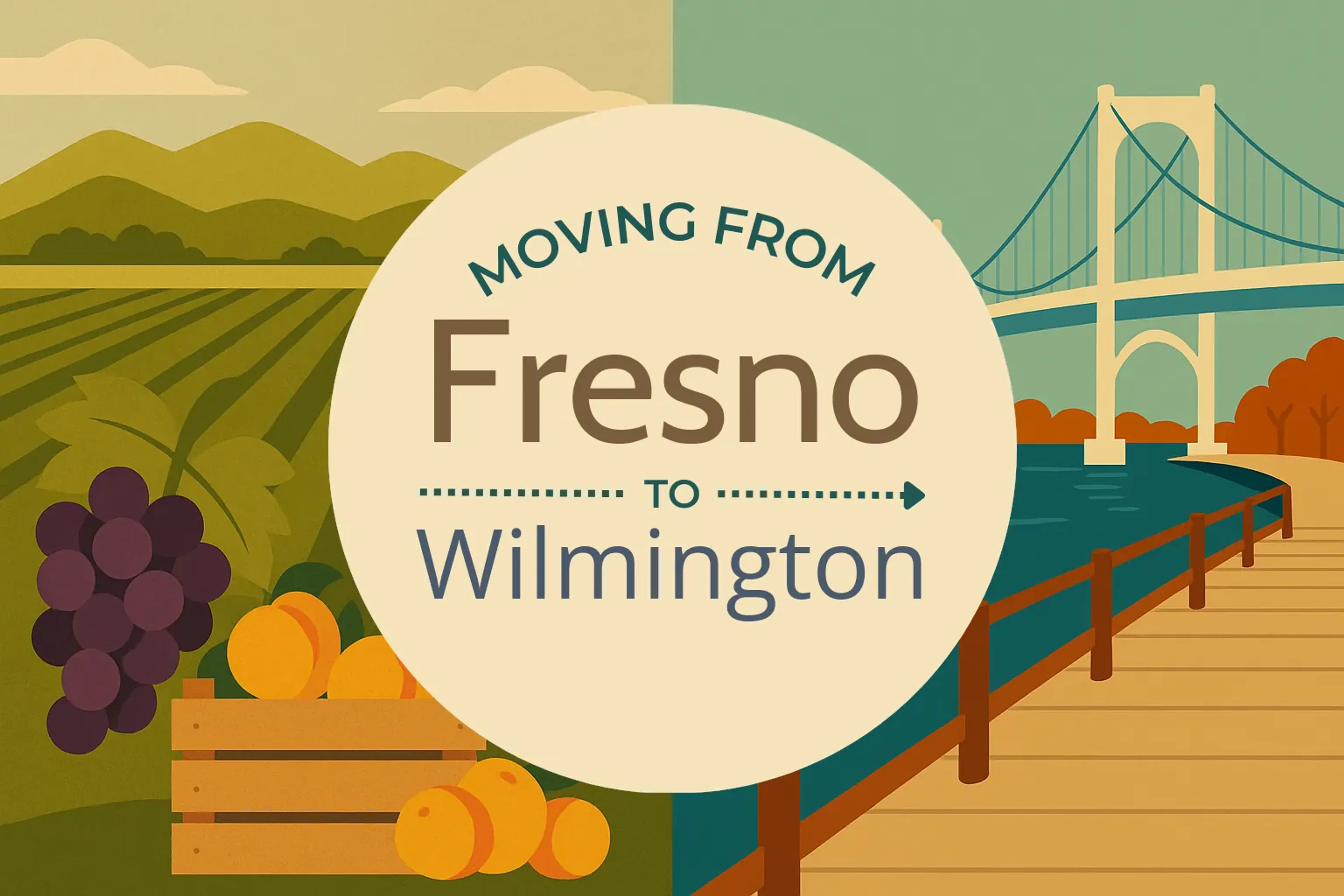 Side-by-side comparison of Fresno to Wilmington moving companies