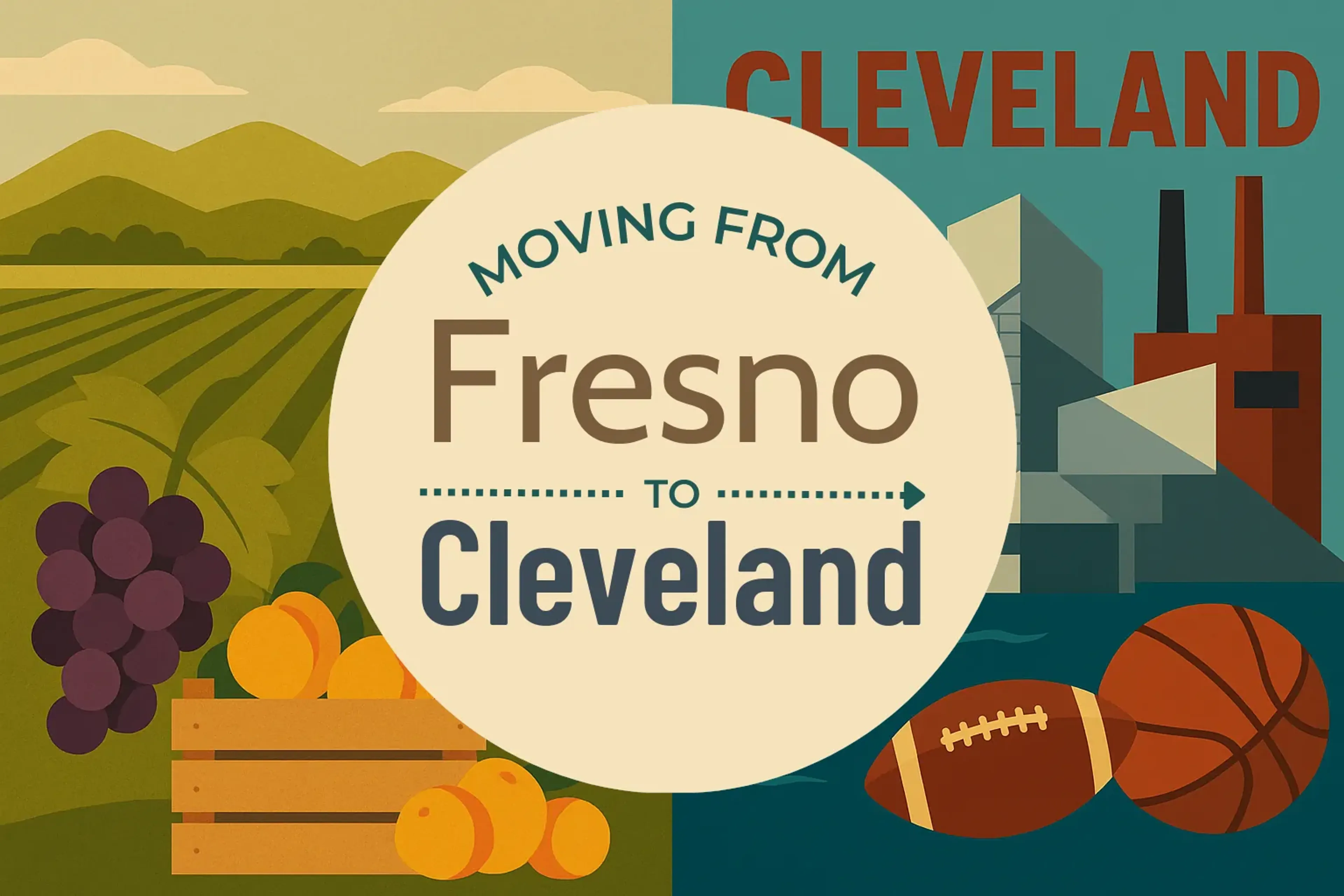 Side-by-side comparison of Fresno to Cleveland moving companies