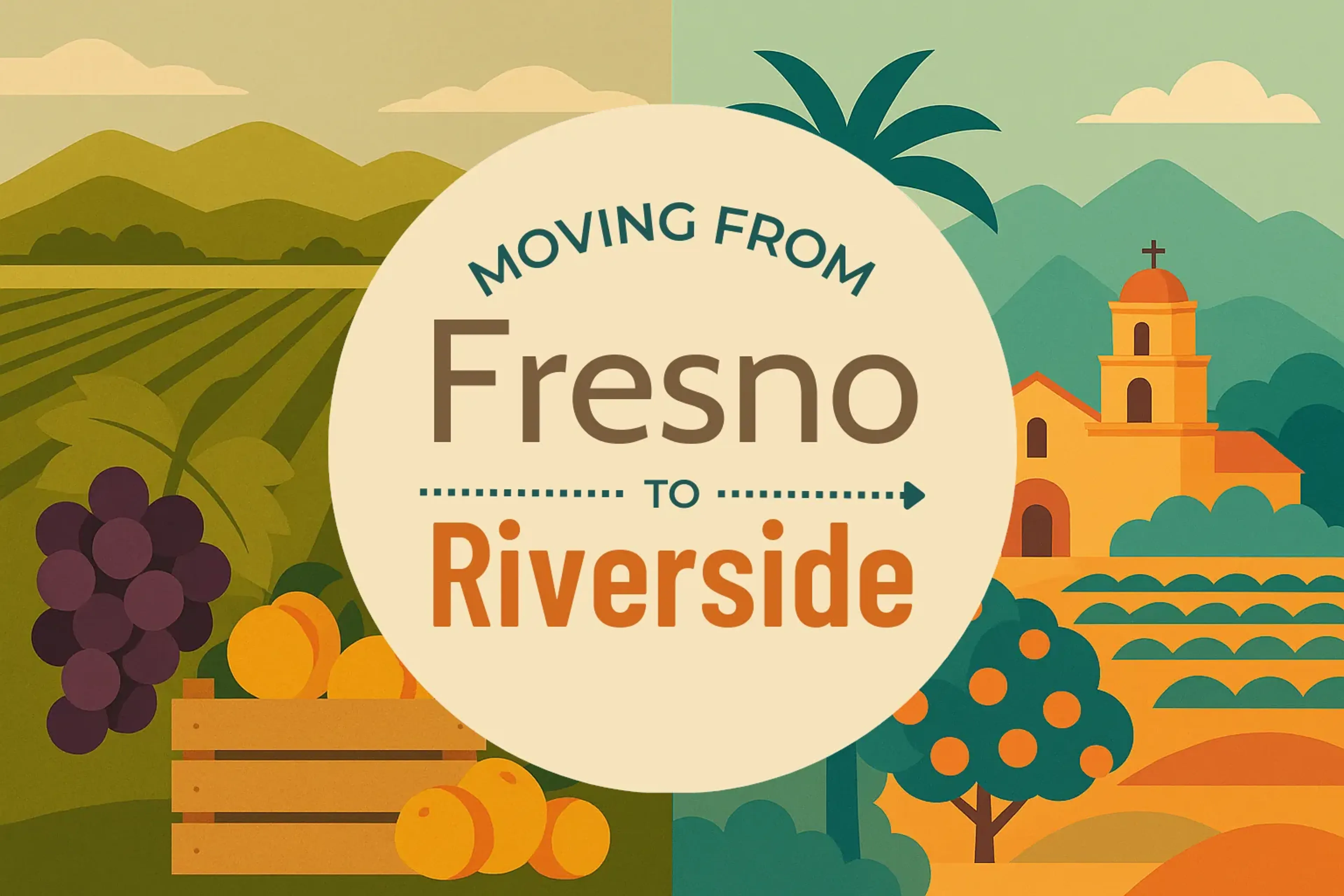 Side-by-side comparison of Fresno to Riverside moving companies