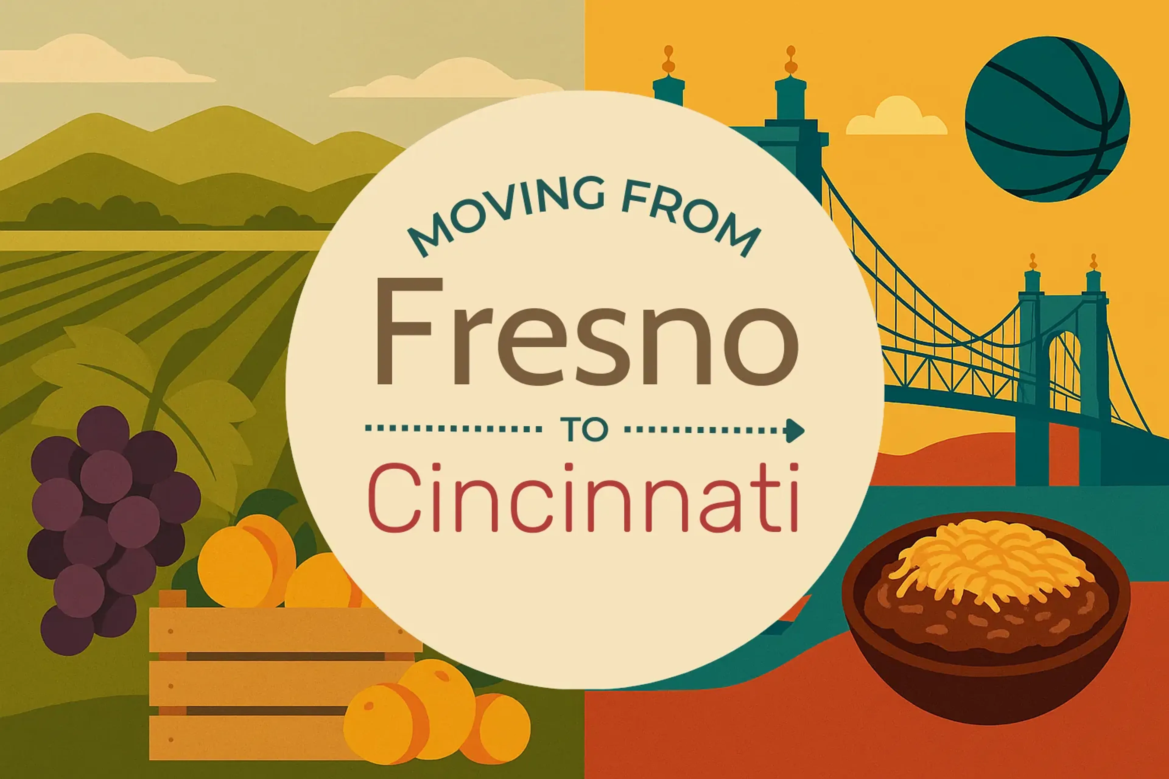 Side-by-side comparison of Fresno to Cincinnati moving companies