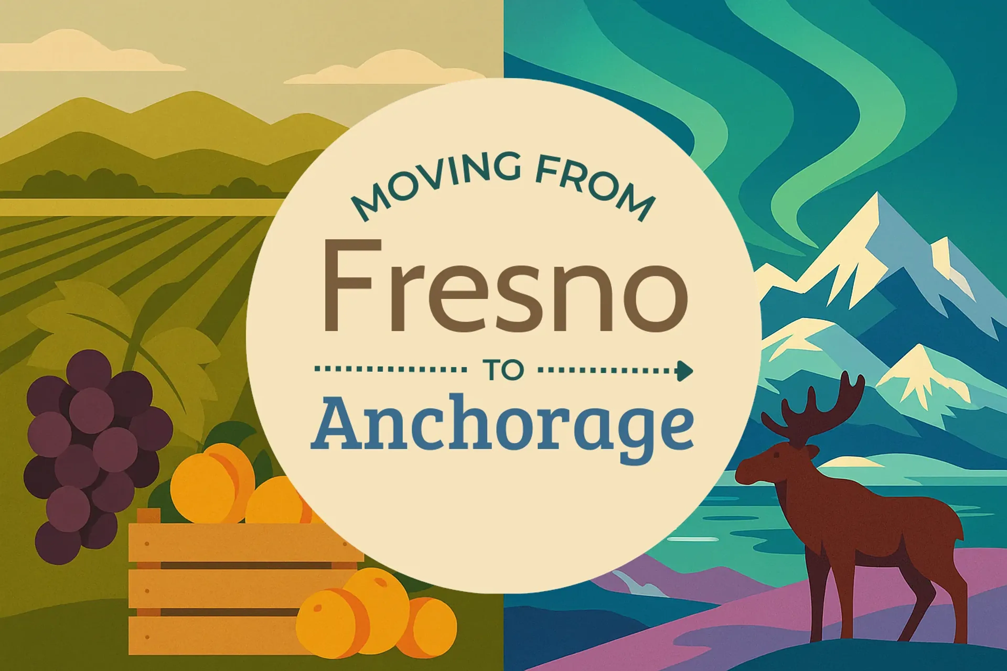 Side-by-side comparison of Fresno to Anchorage moving companies