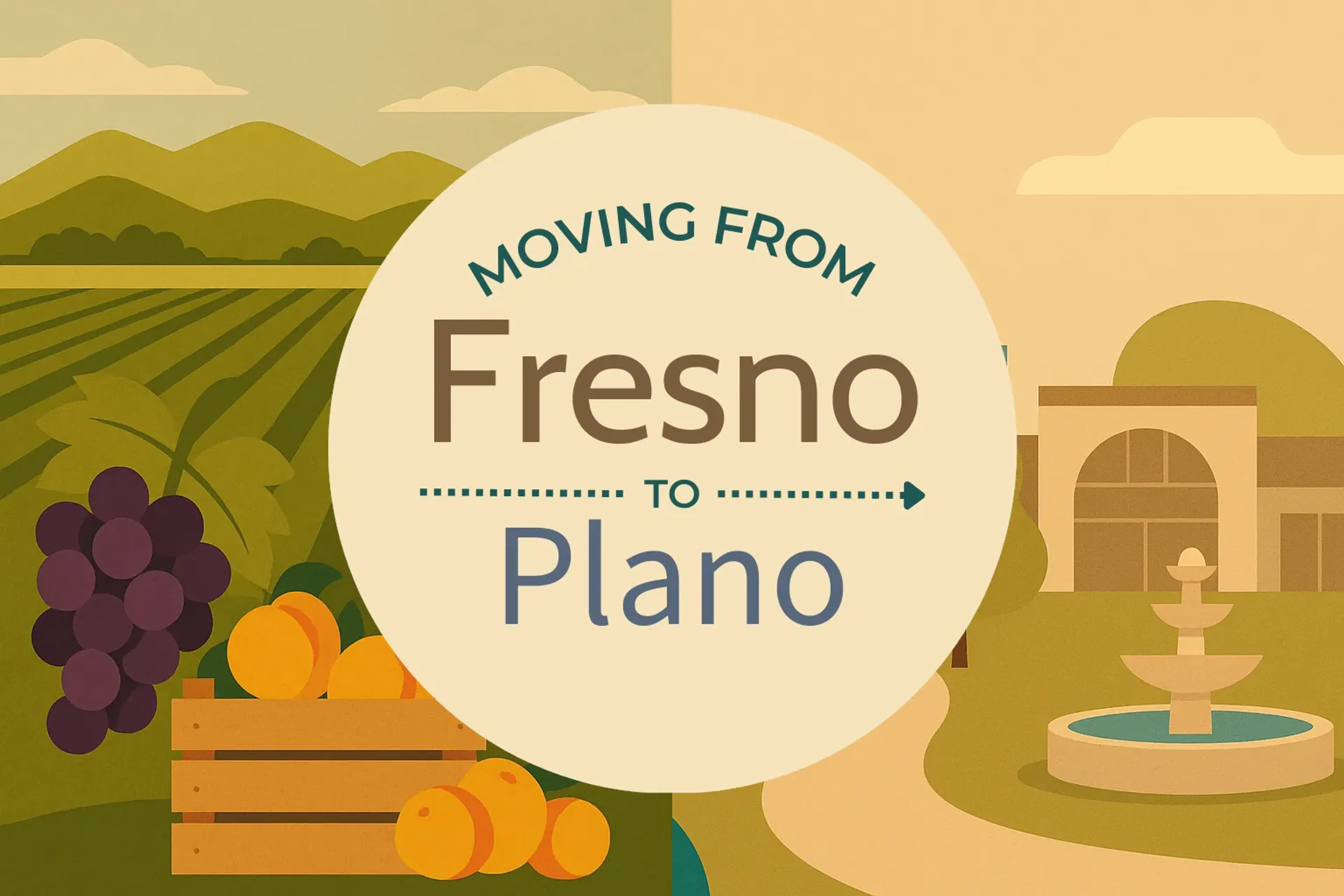Side-by-side comparison of Fresno to Plano moving companies