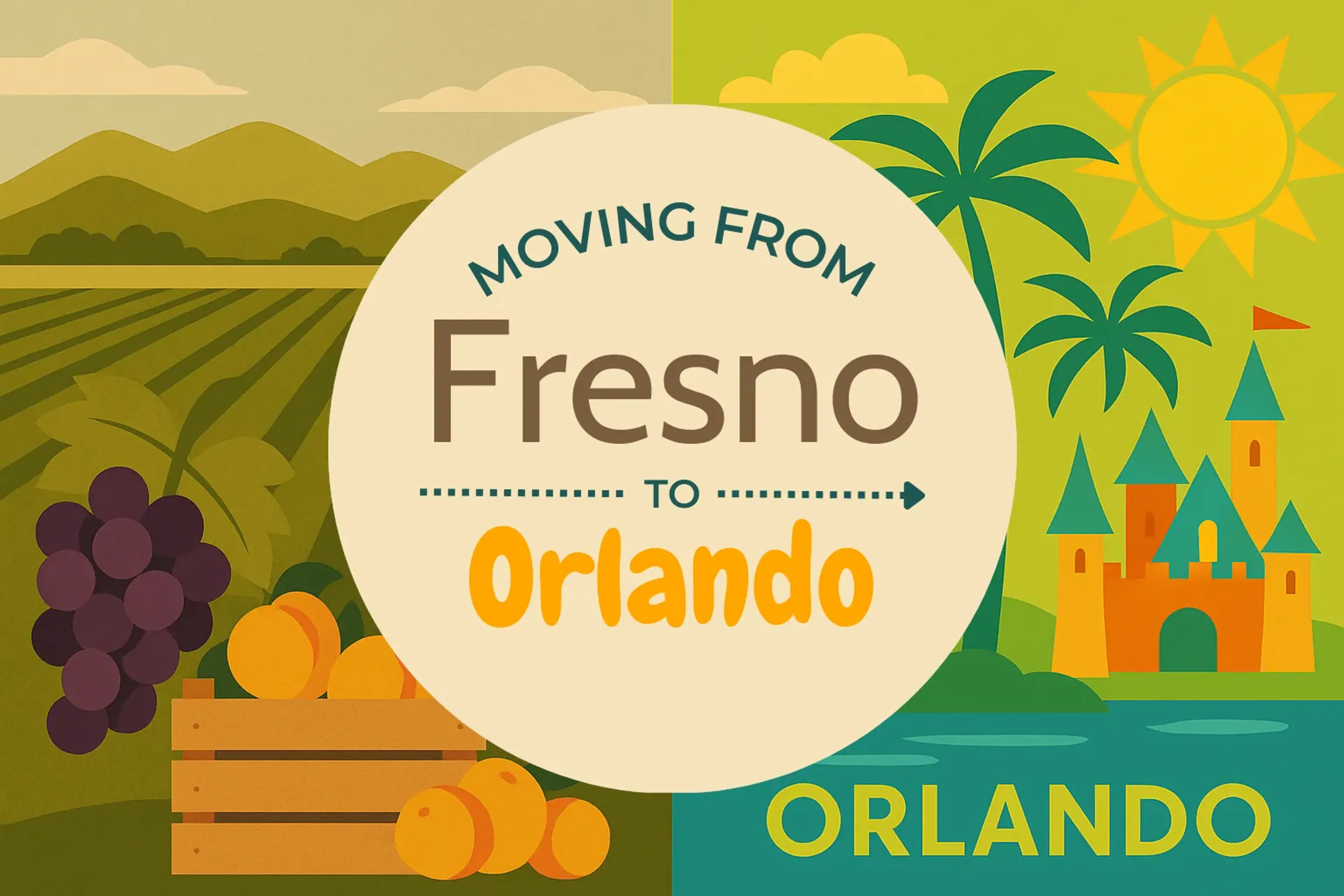 Side-by-side comparison of Fresno to Orlando moving companies