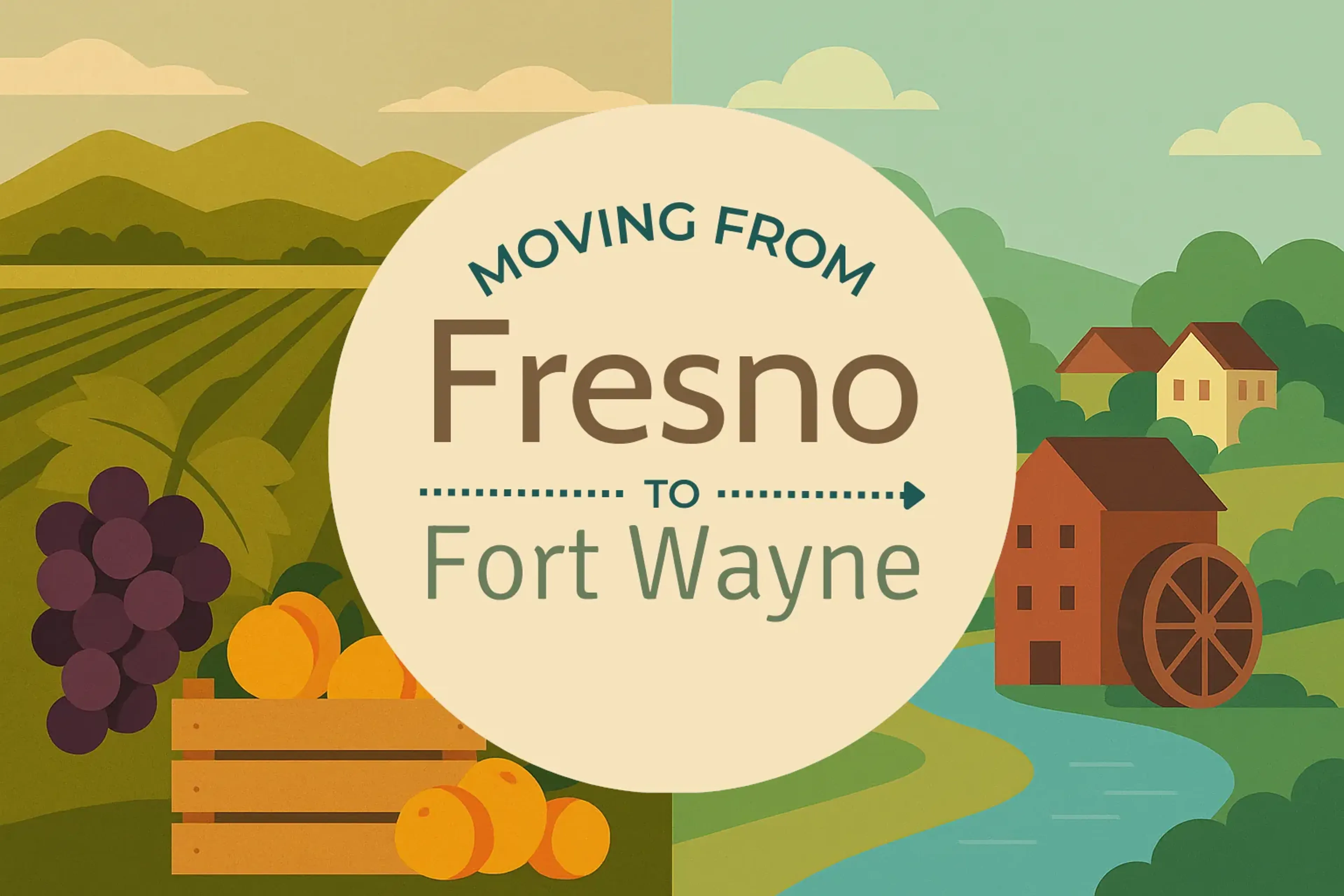 Side-by-side comparison of Fresno to Fort Wayne moving companies