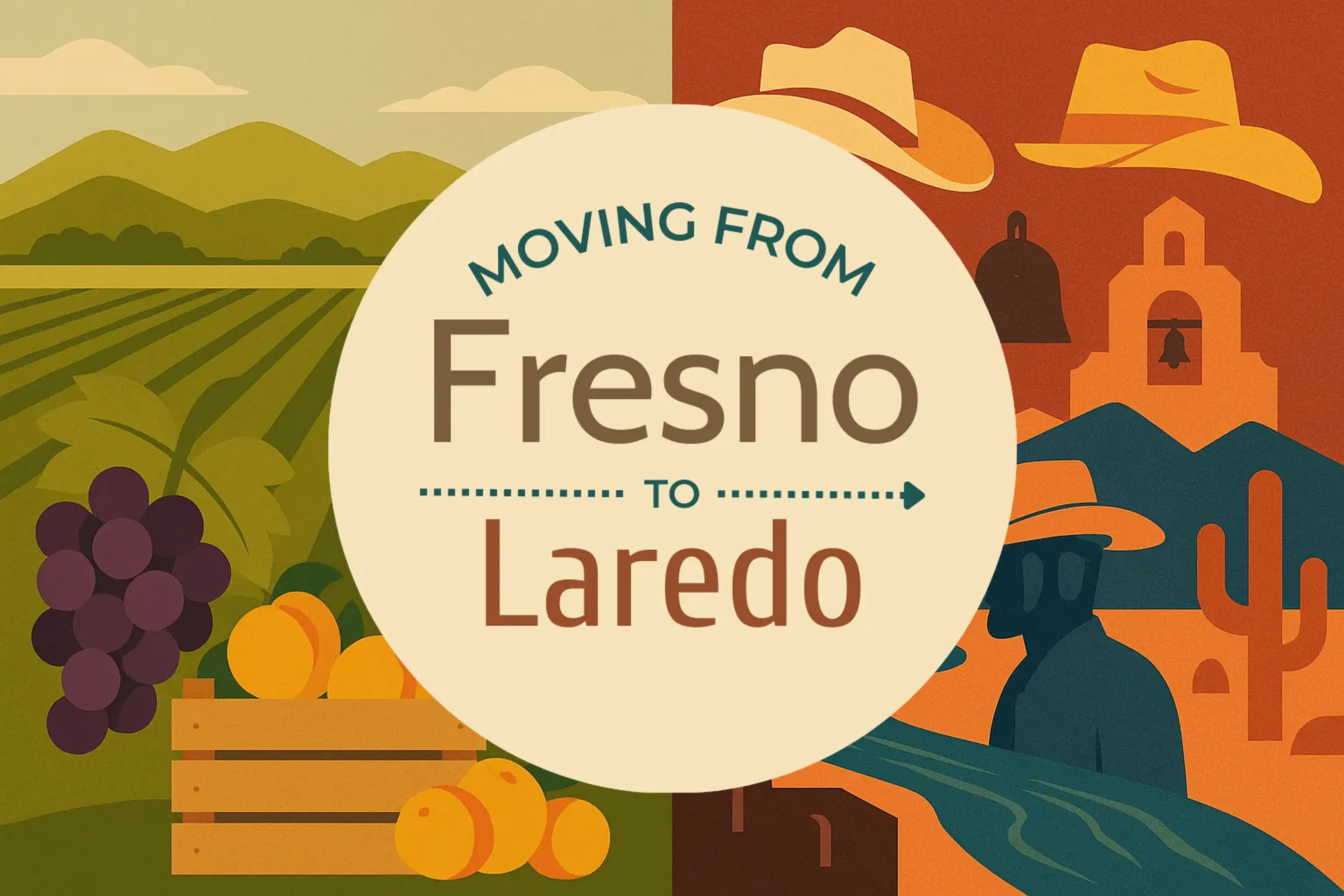 Side-by-side comparison of Fresno to Laredo moving companies