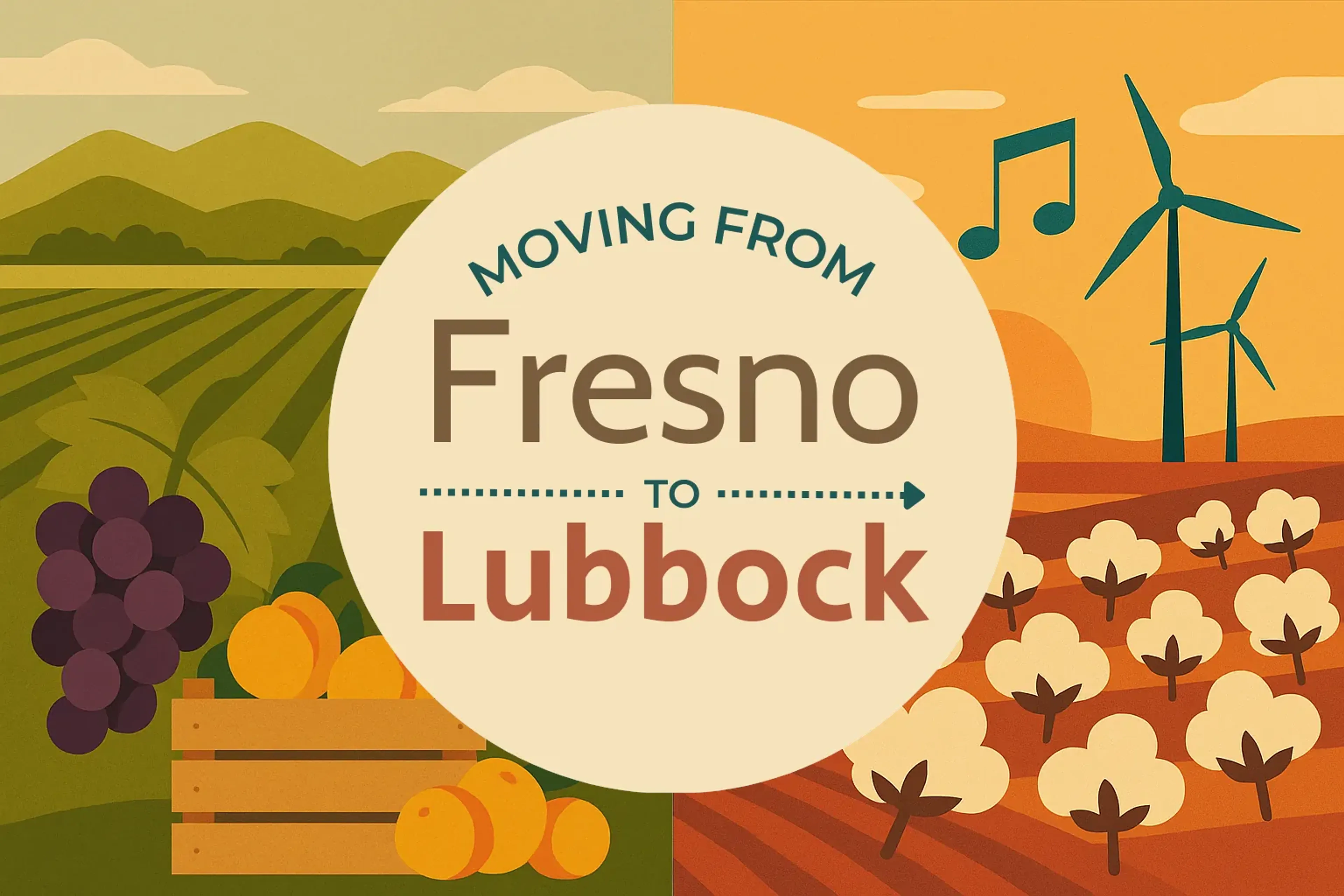 Side-by-side comparison of Fresno to Lubbock moving companies