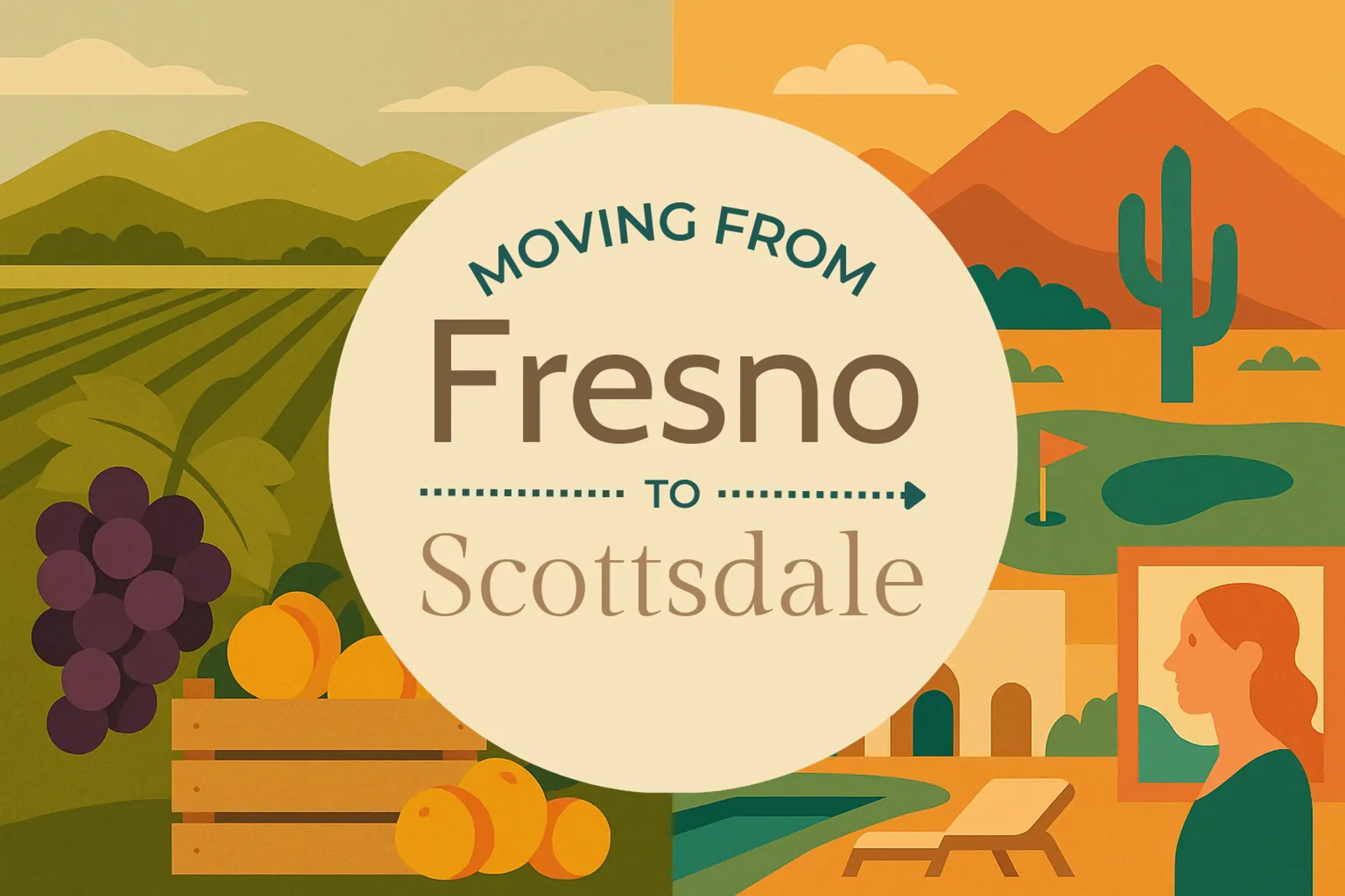 Side-by-side comparison of Fresno to Scottsdale moving companies