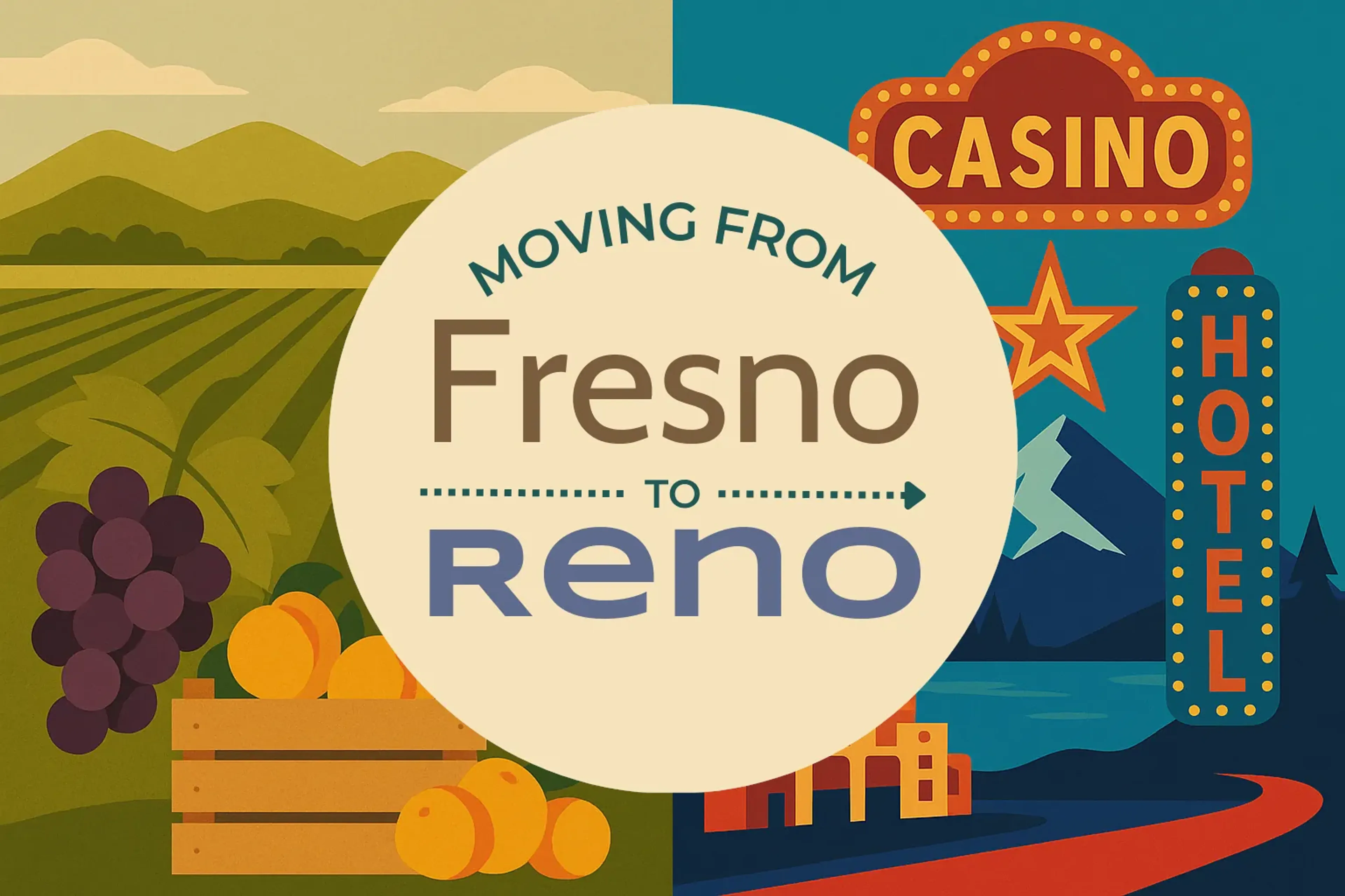 Side-by-side comparison of Fresno to Reno moving companies