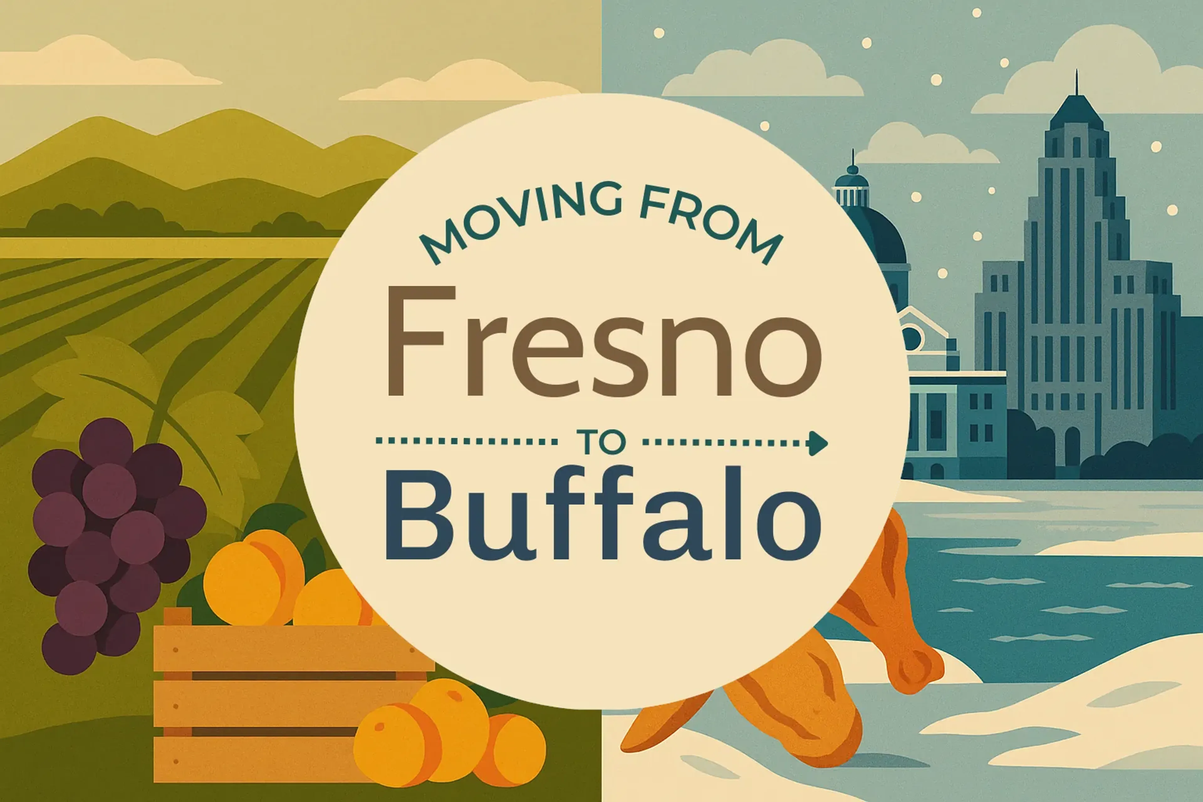 Side-by-side comparison of Fresno to Buffalo moving companies
