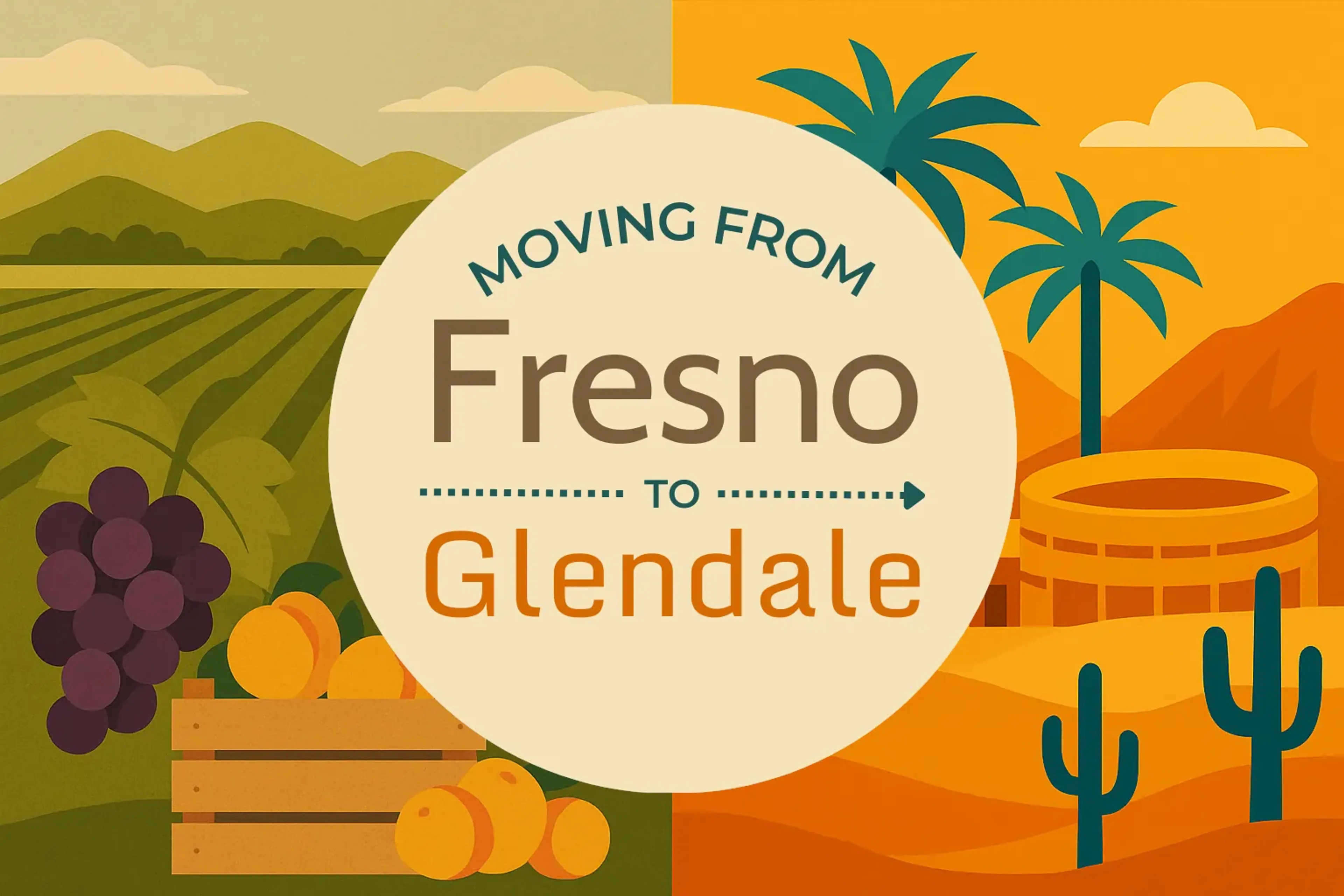 Side-by-side comparison of Fresno to Glendale moving companies